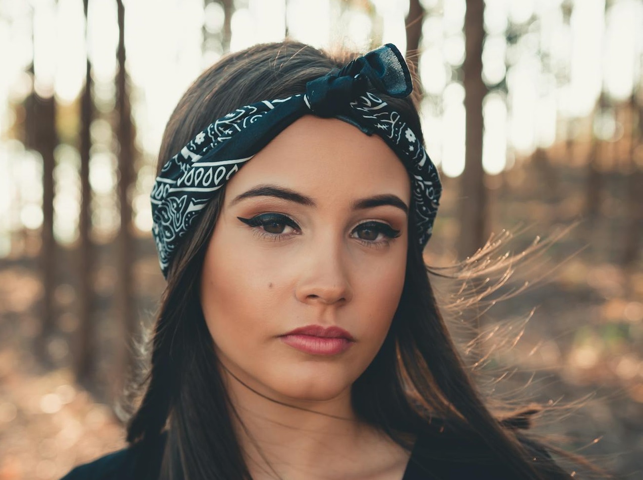 Woman Wearing bandana.
