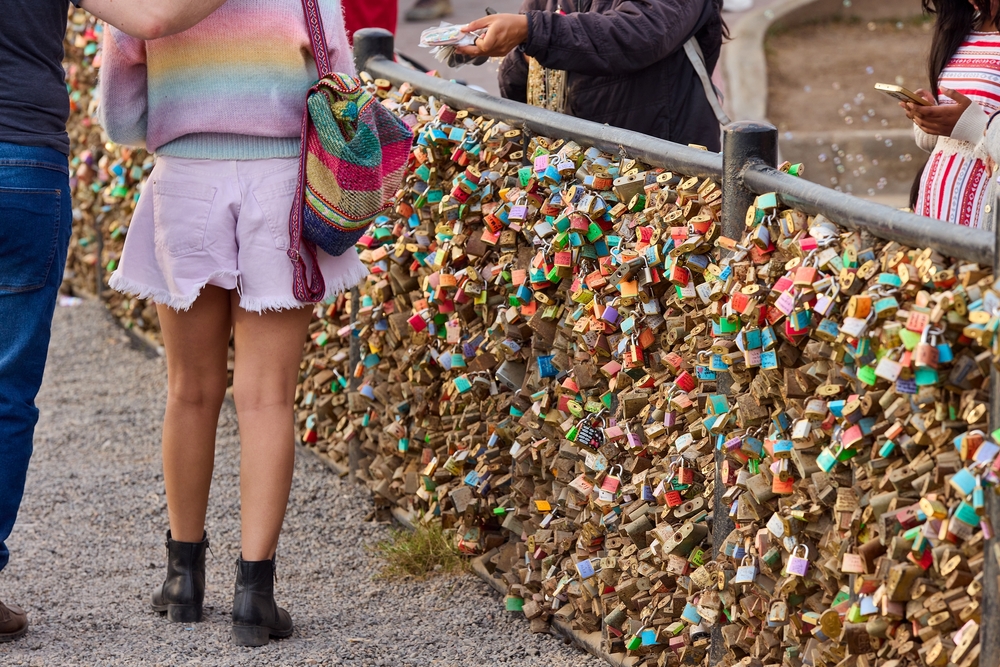 The Locks of Love at Parque del Amo, Peru