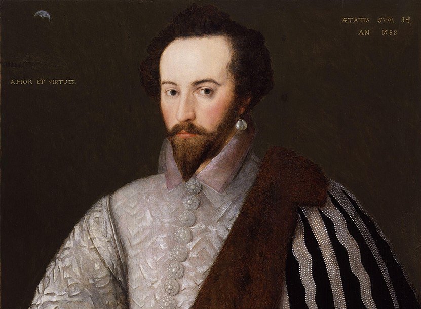 Portrait Painting of English explorer Sir Walter Ralegh