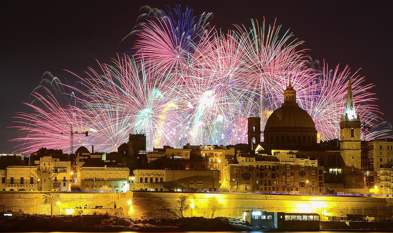Fireworks In Malta