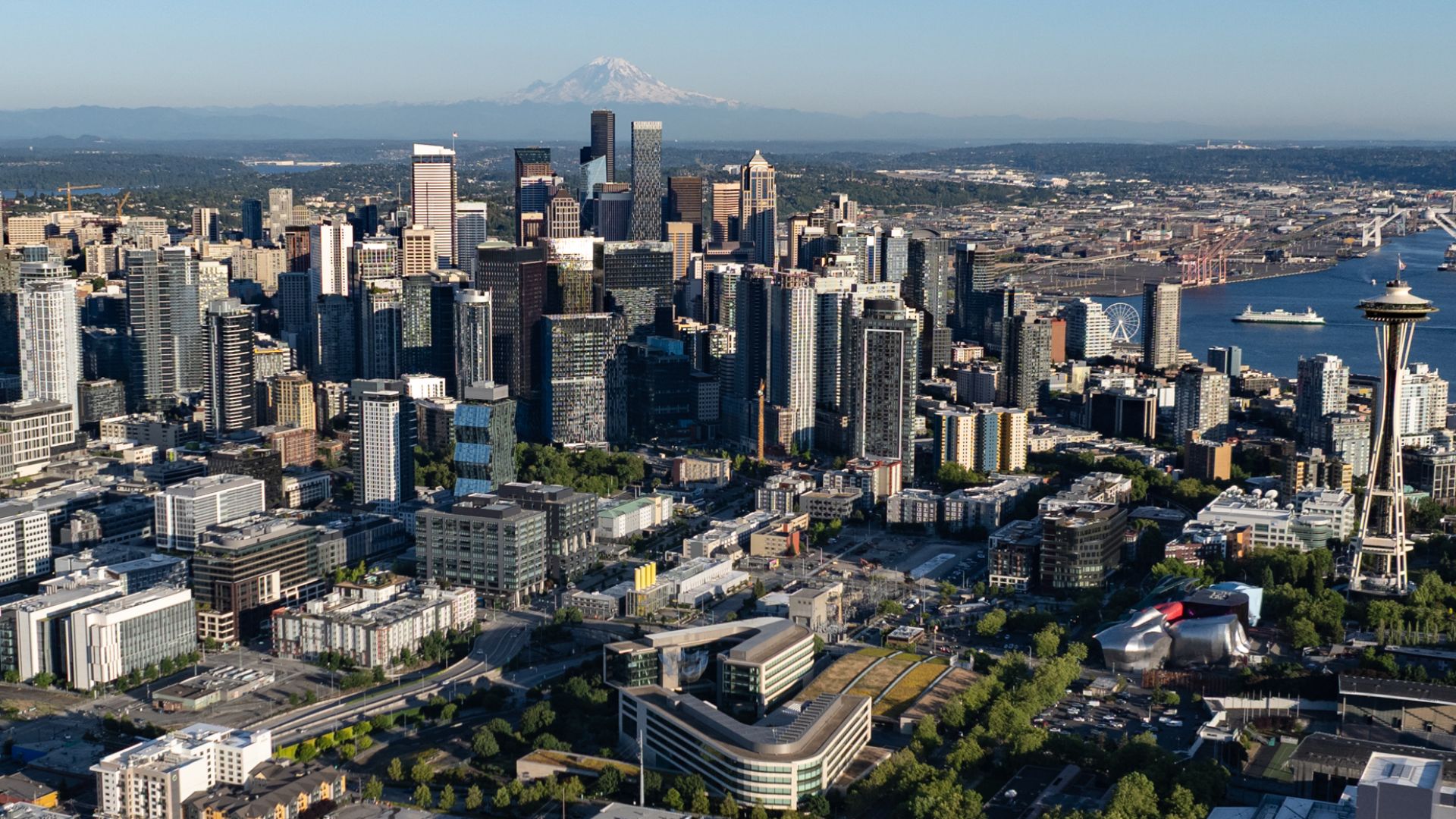 File:Seattle Downtown Aerial, July 2025 (zoomed).jpg