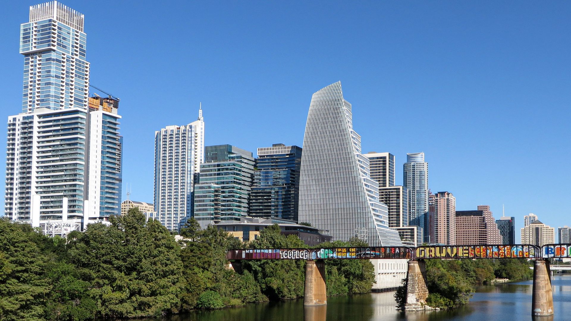 File:Downtown Austin from Pfluger Pedestrian Bridge, October 2022.jpg