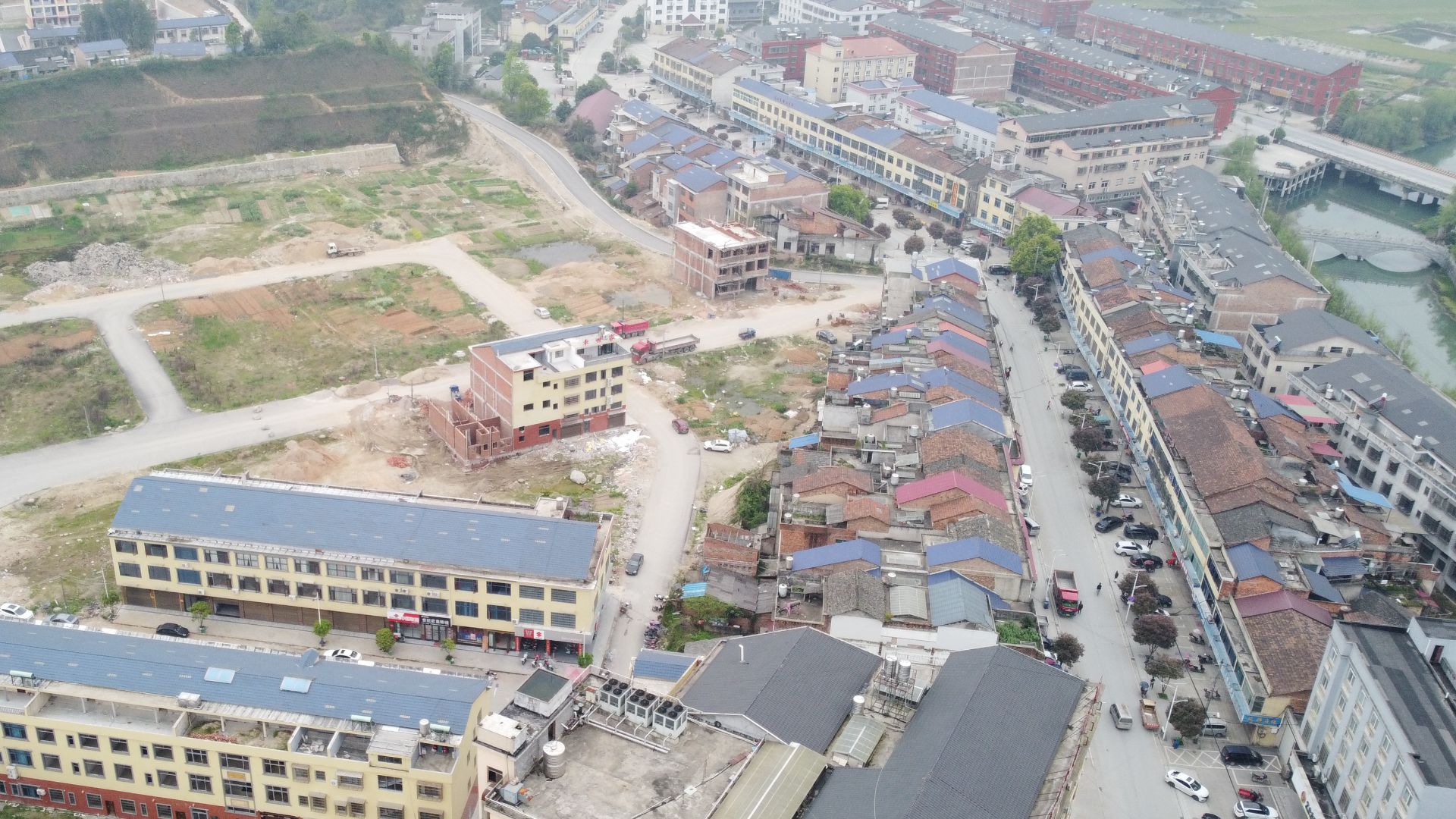 File:An aerial view of Qingshanqiao Town, Ningxiang, Hunan, China, 3 April 2021D.jpg
