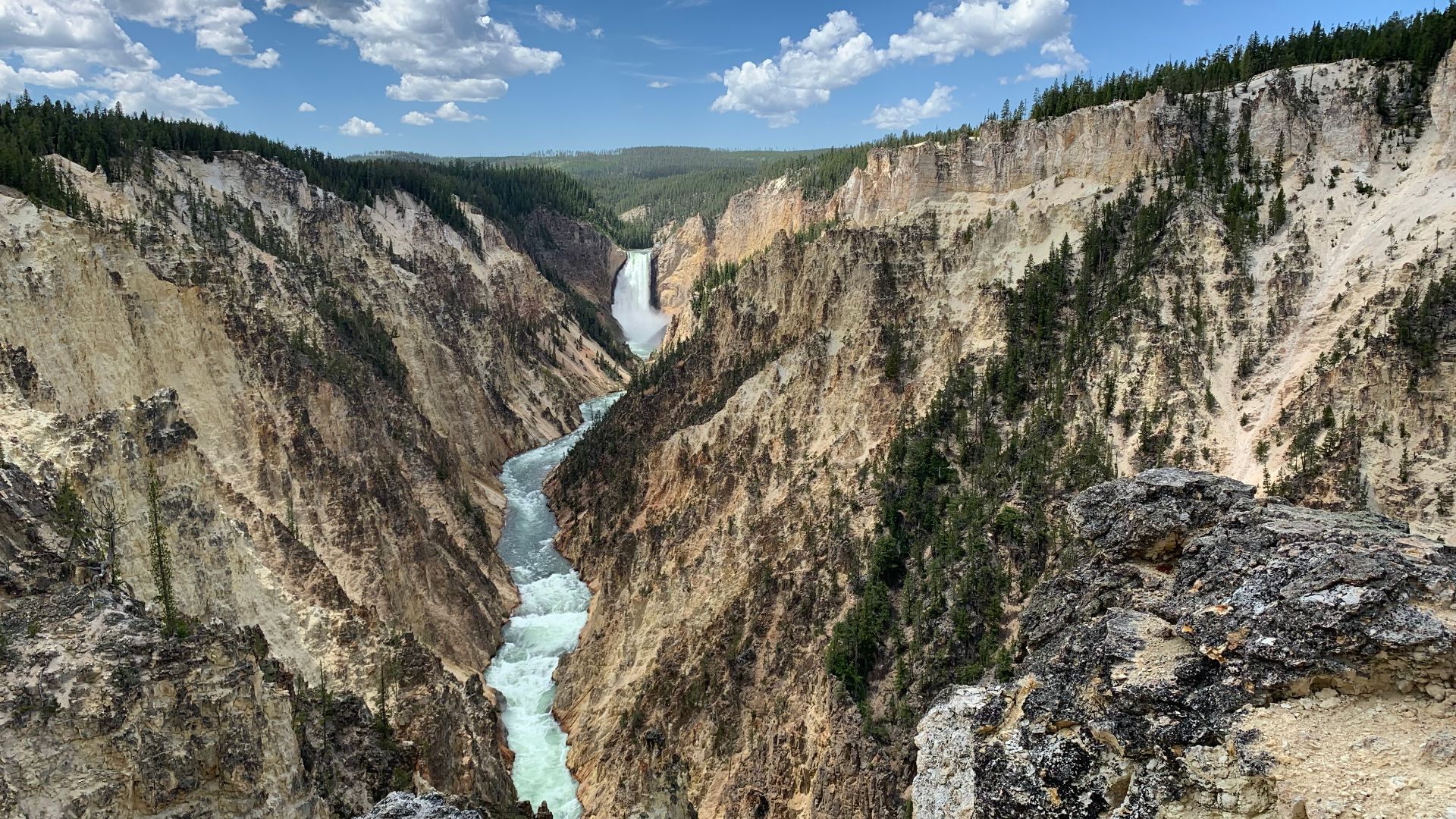 File:Grand Canyon of Yellowstone and Lower falls, Wyoming, United States.jpg