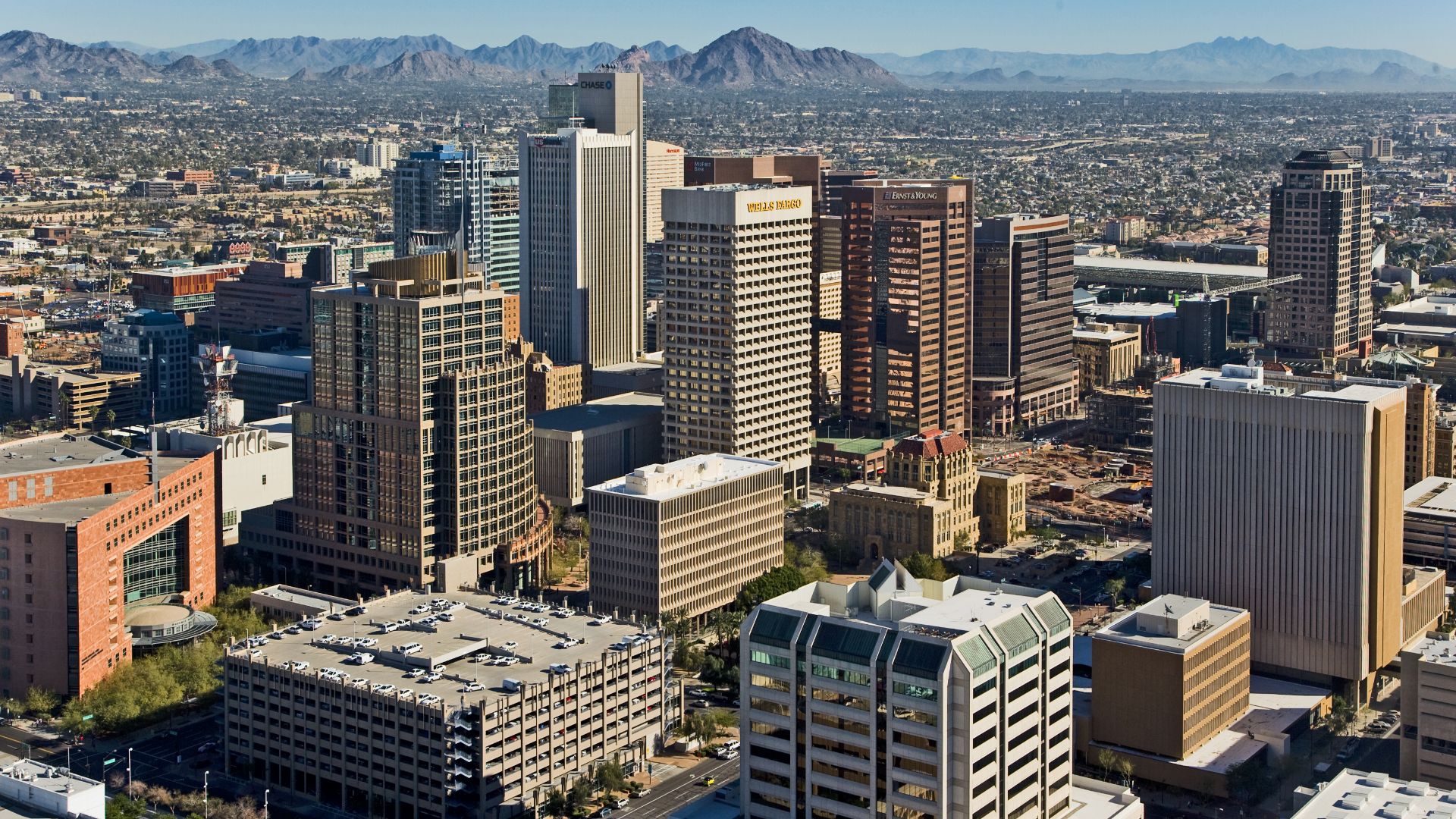 File:Downtown Phoenix Aerial Looking Northeast.jpg