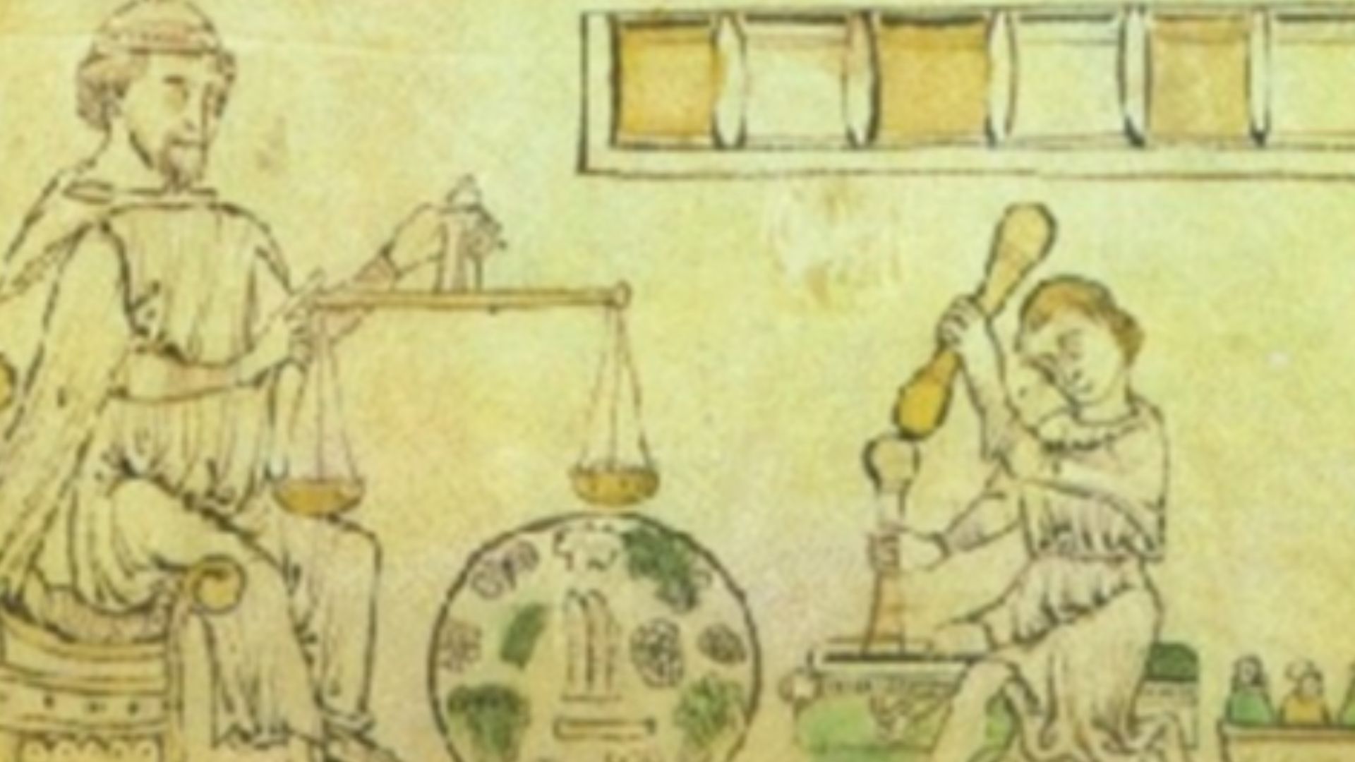 File:Monks weighing herbs.jpg