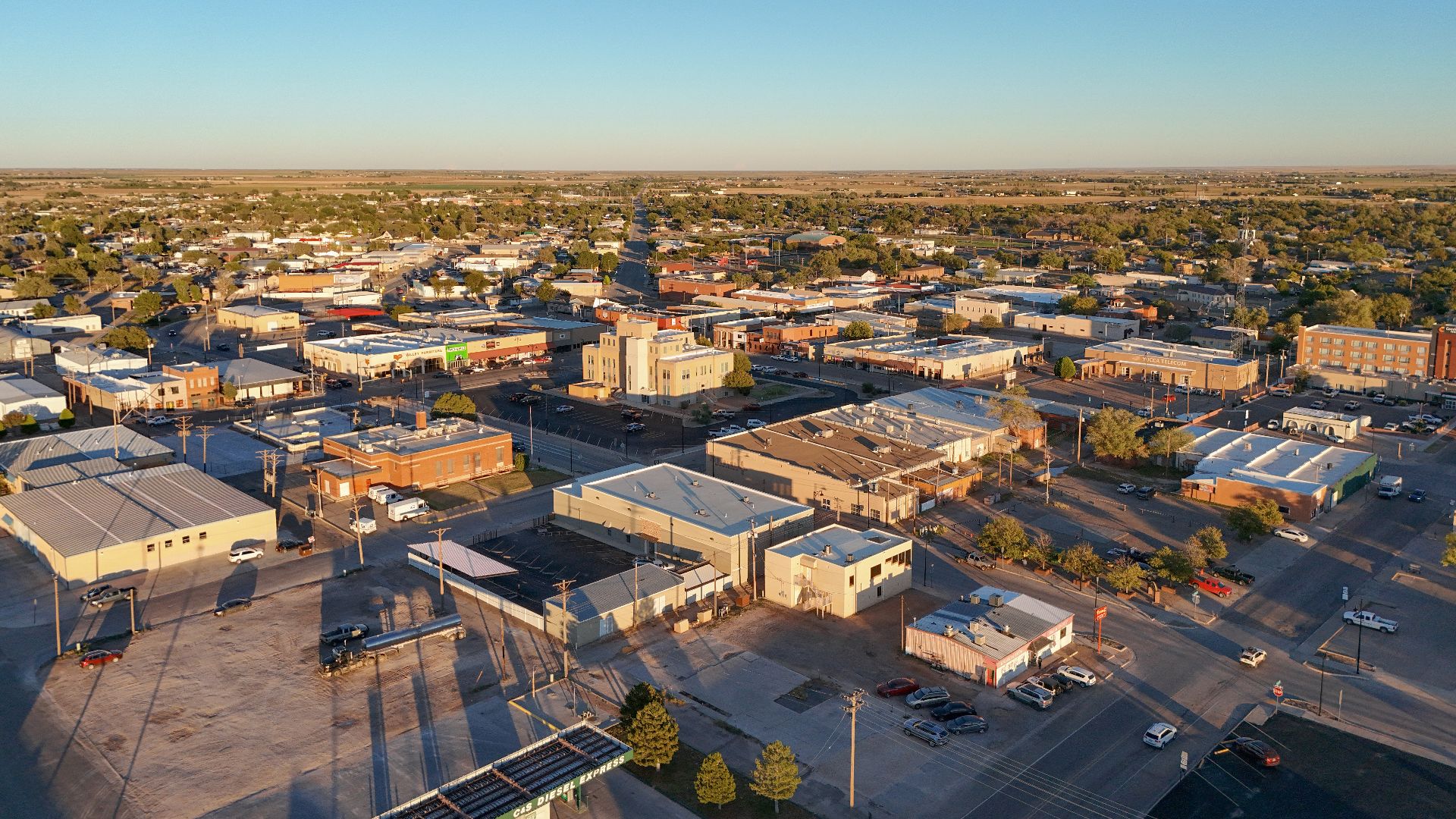 File:Portales, New Mexico skyline aerial view 2024.jpg