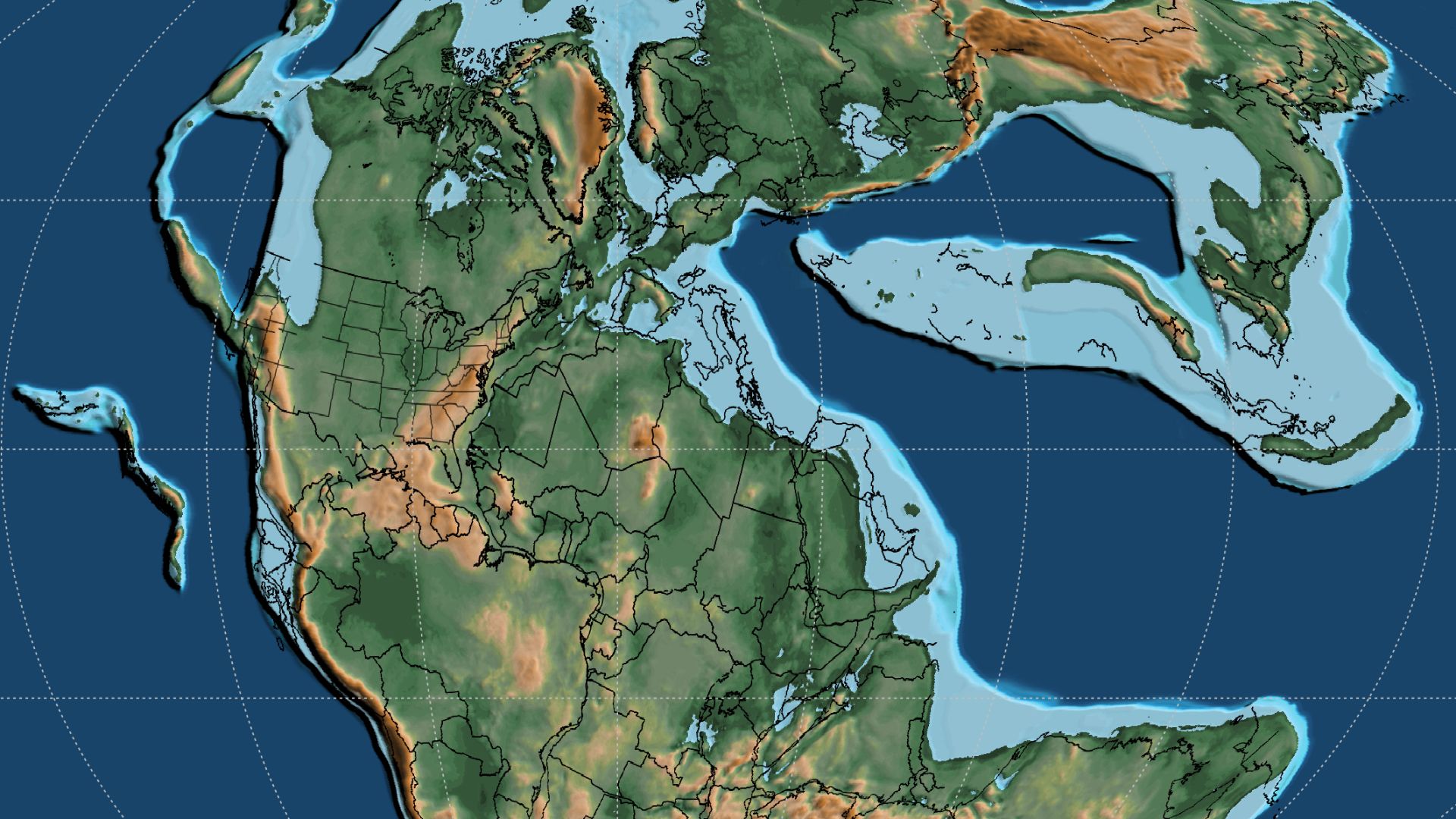 File:Mollweide Paleographic Map of Earth, 225 Ma (Norian Age).png
