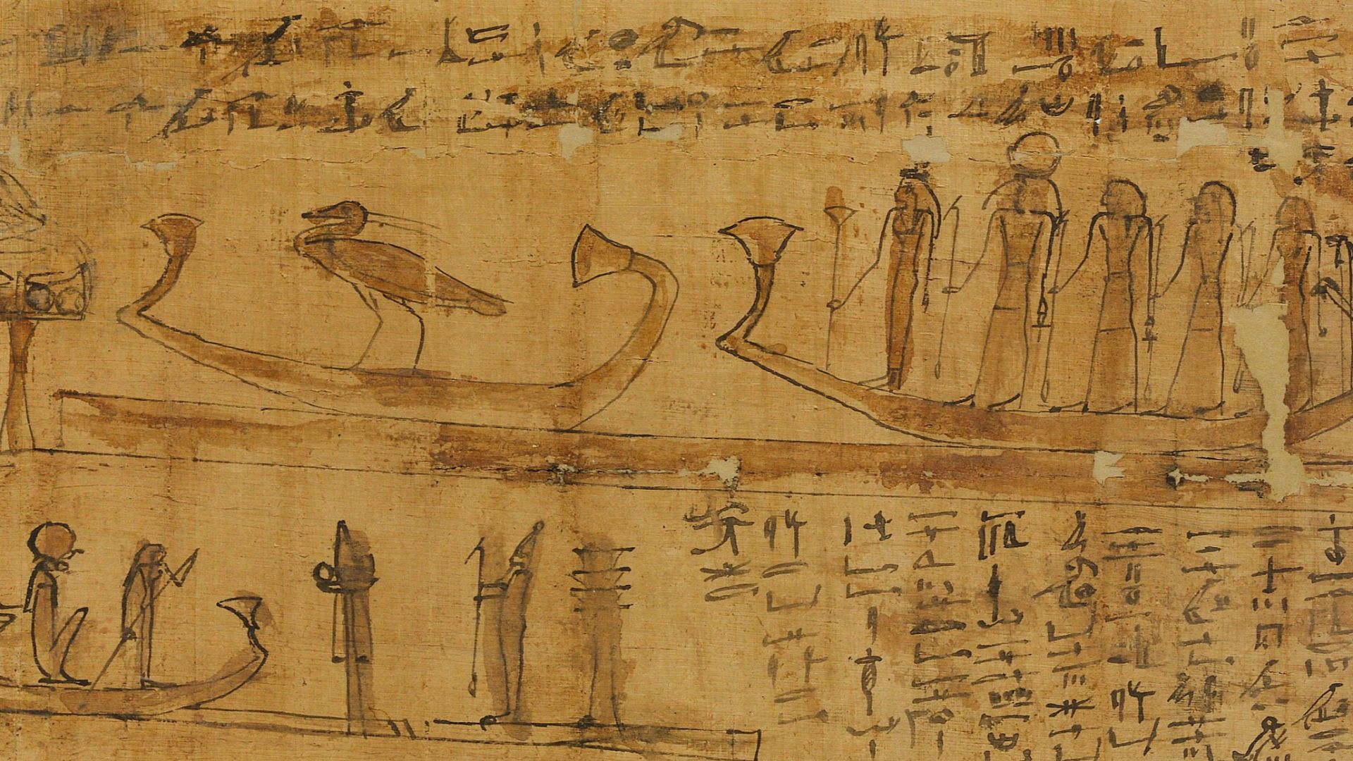 File:Book of the Dead Papyrus with Chapters 100 and 129 MET DP244339.jpg