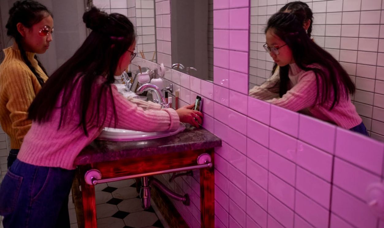 Trying to Chat While Washing Hands