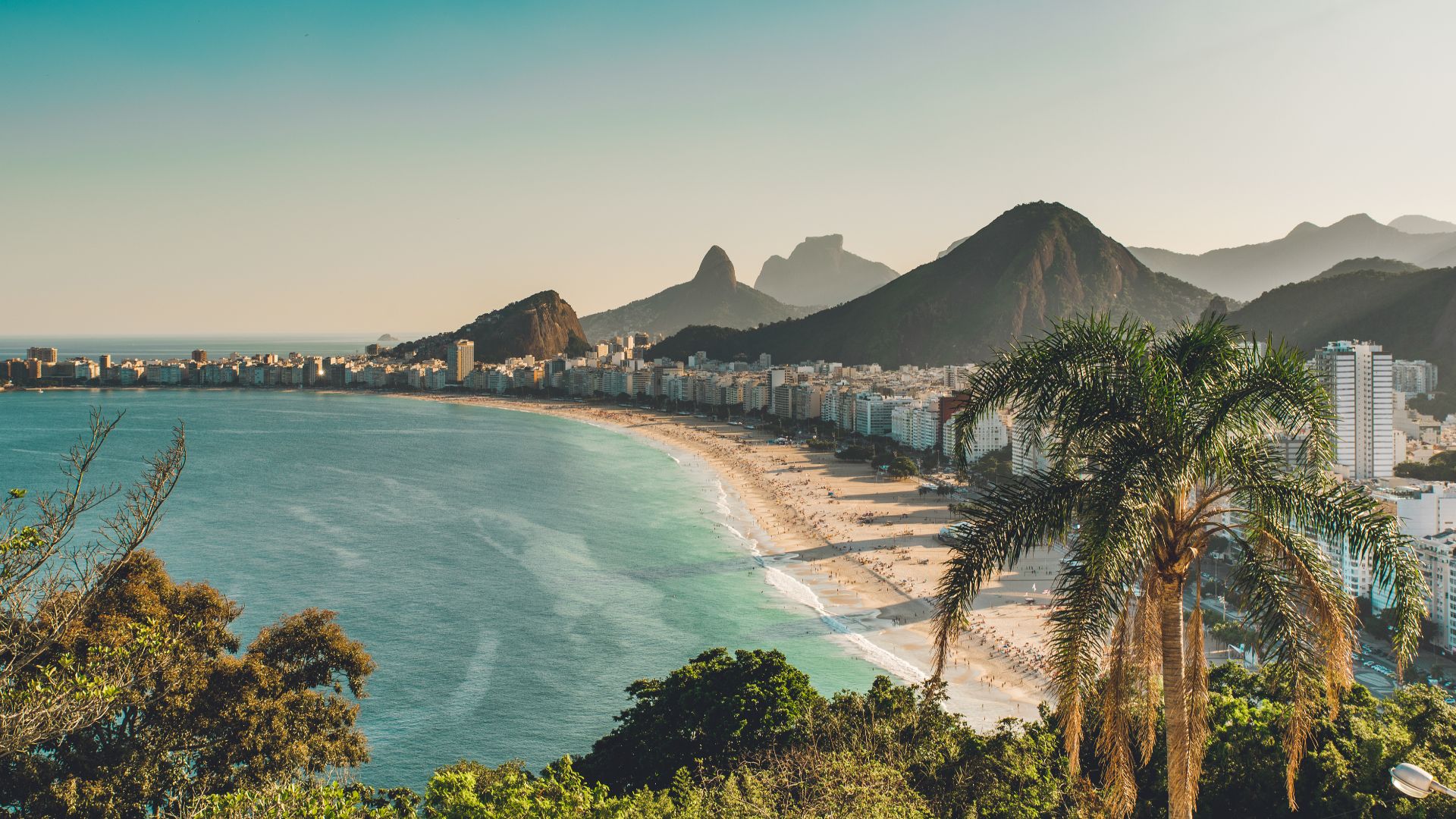 File:Copacabana beach view by sunset.jpg