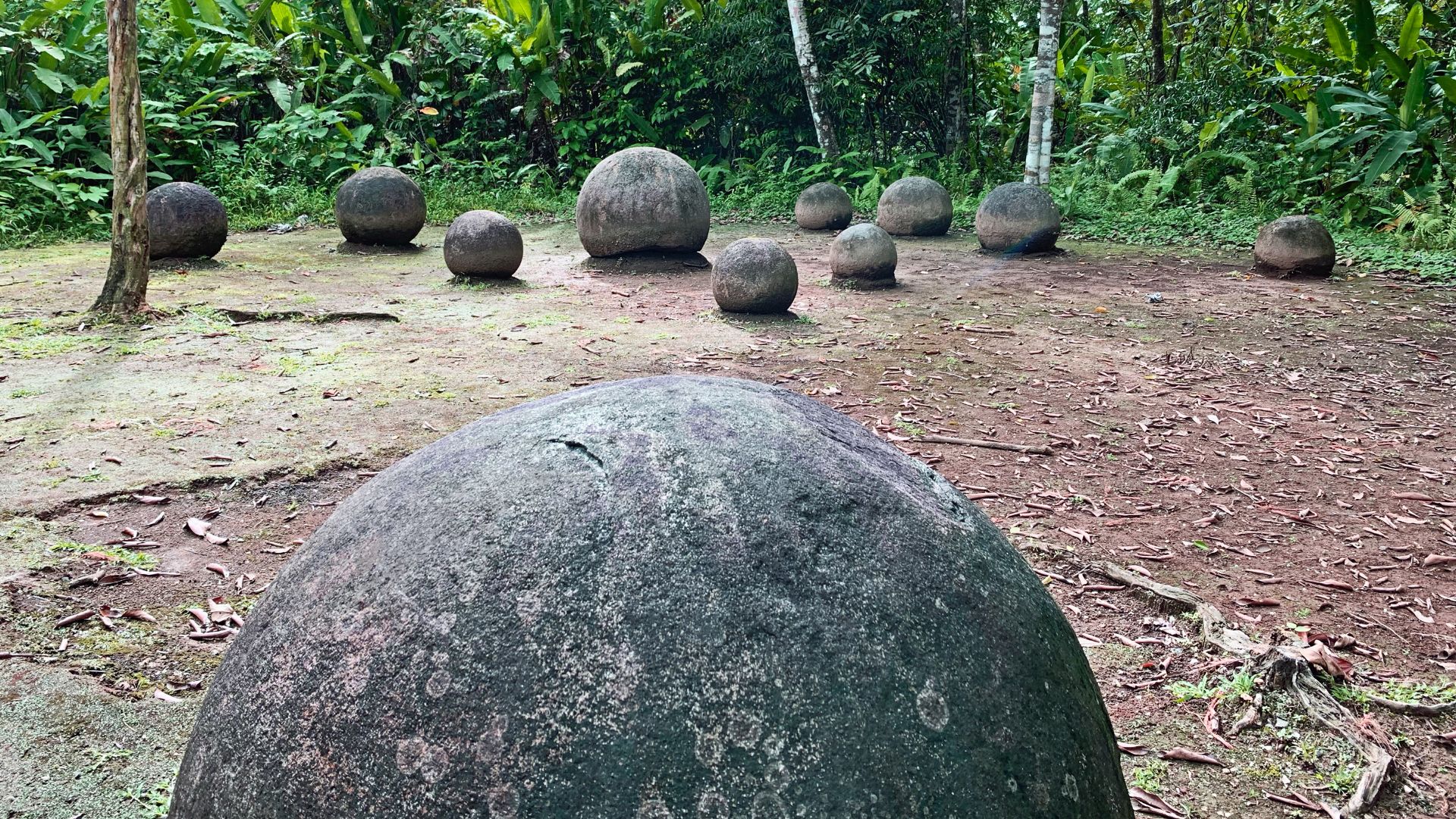 File:Diquis Stone Spheres in situ Finca 6 CR 12 2020.jpg