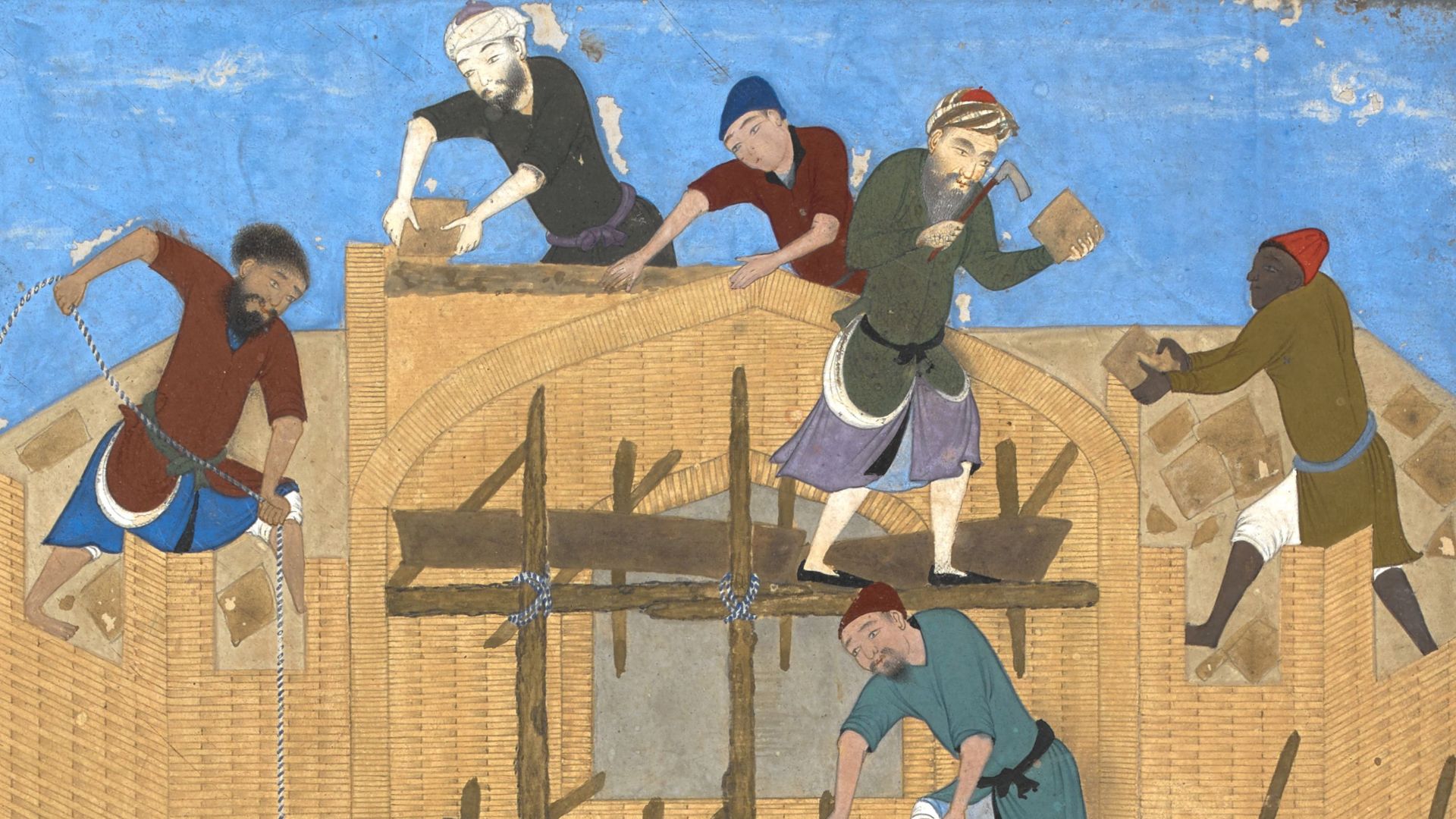 File:Kamal-ud-din Bihzad - Construction of the fort of Kharnaq.jpg