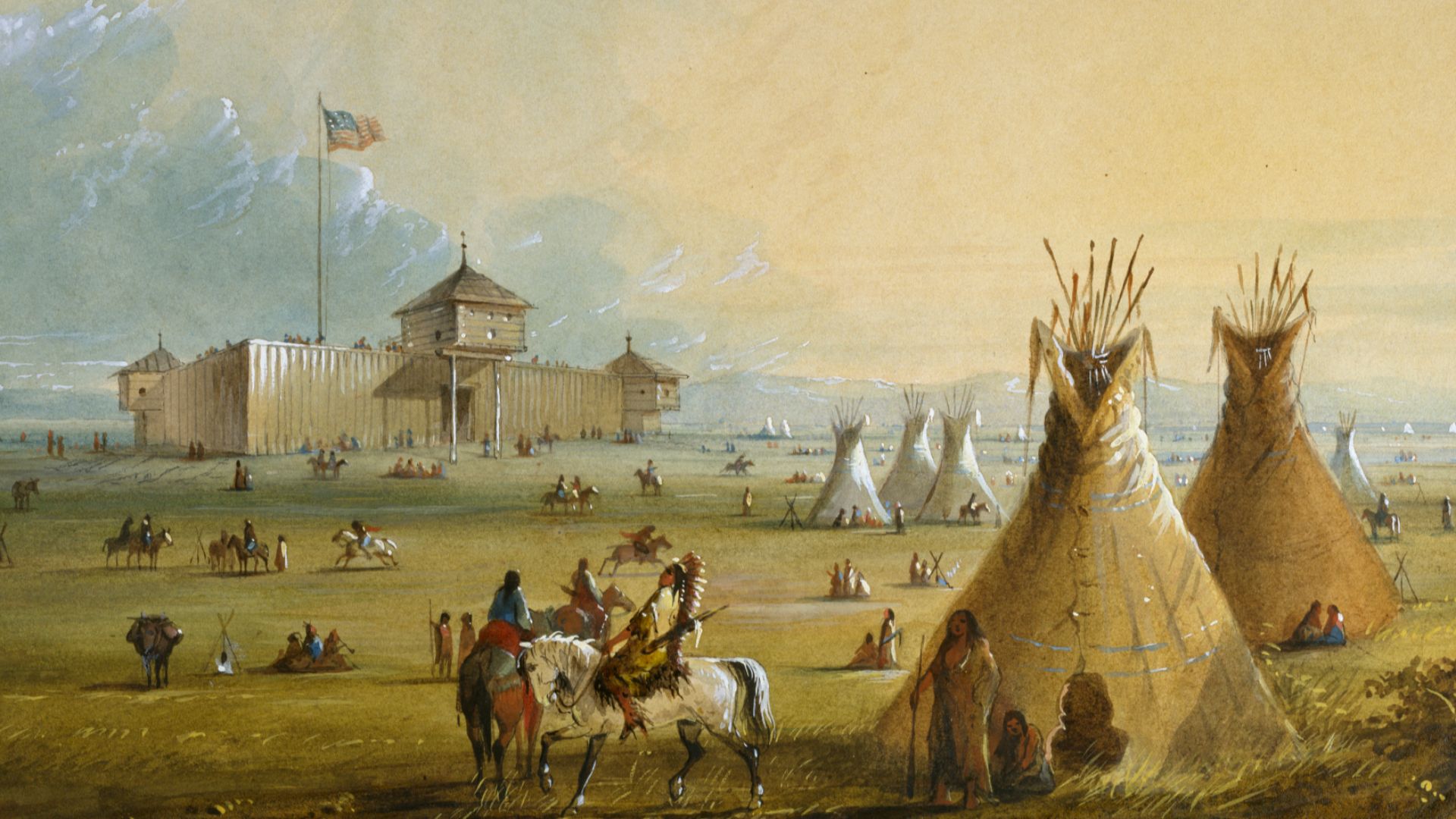 File:Alfred Jacob Miller - Fort Laramie - Walters 37194049.jpg