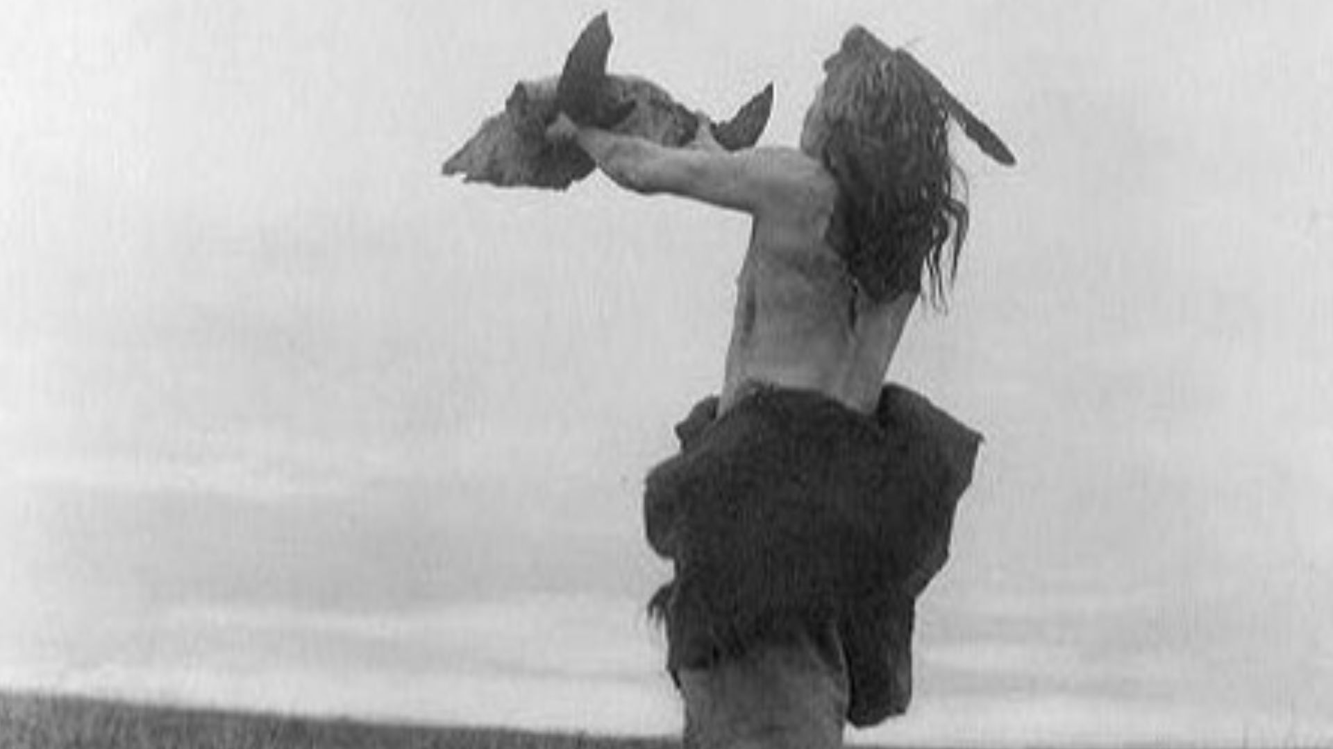 File:Mandan hunter with buffalo skull.jpg