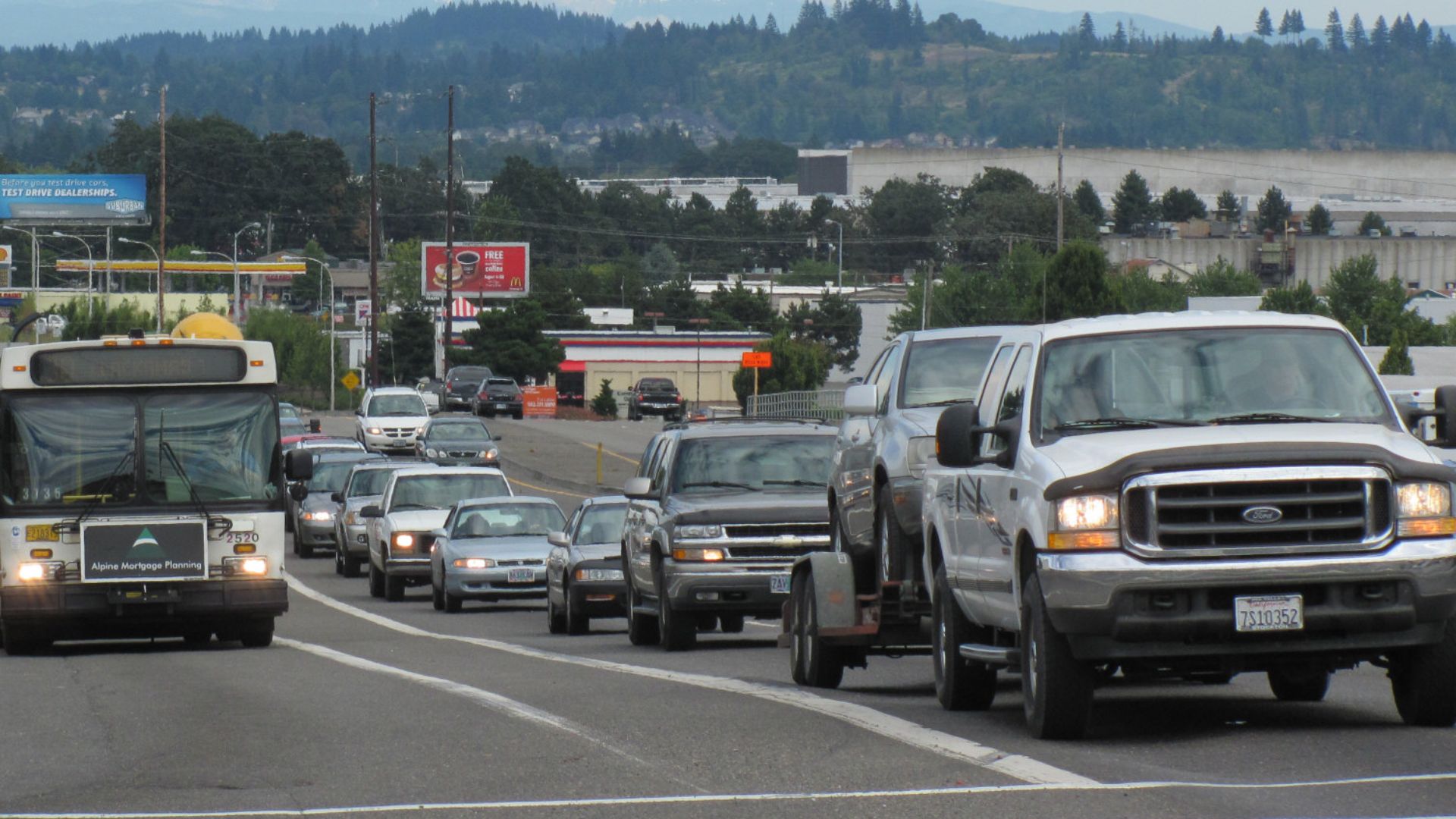 File:Mount Hood over traffic south of Portland (6111795654).jpg