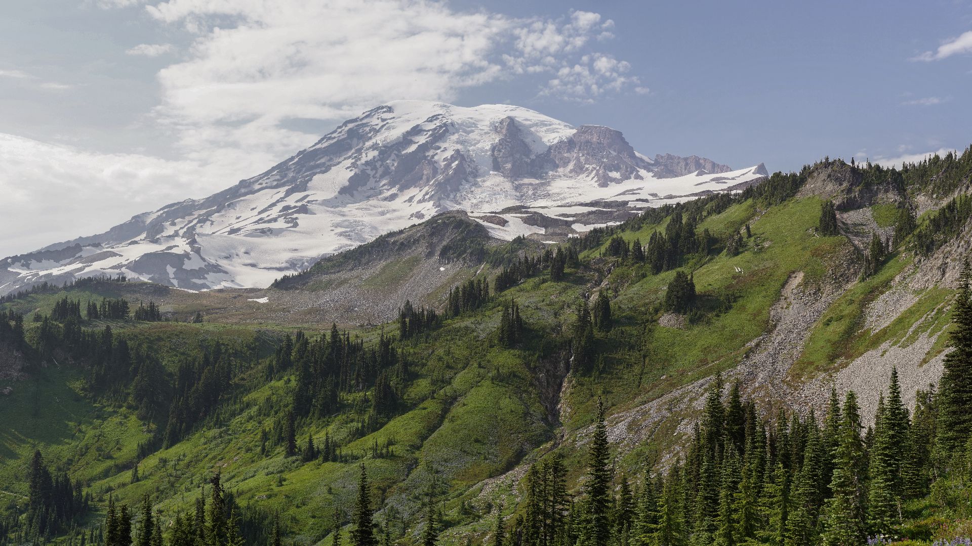 File:Mt Rainier Panorama from the south.jpg