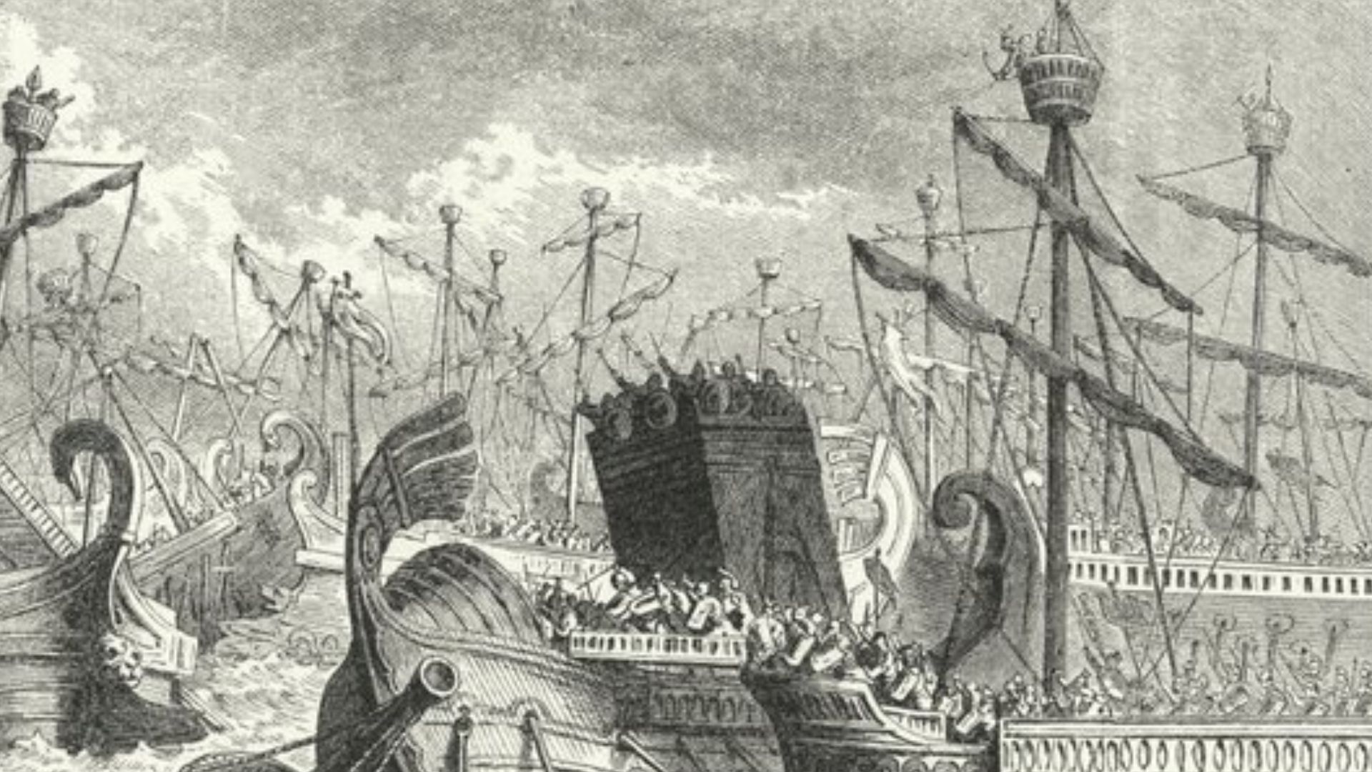 File:Heinrich Leutemann - Victory of the Roman fleet over the Carthaginians at the Battle of the Aegates Islands.jpg