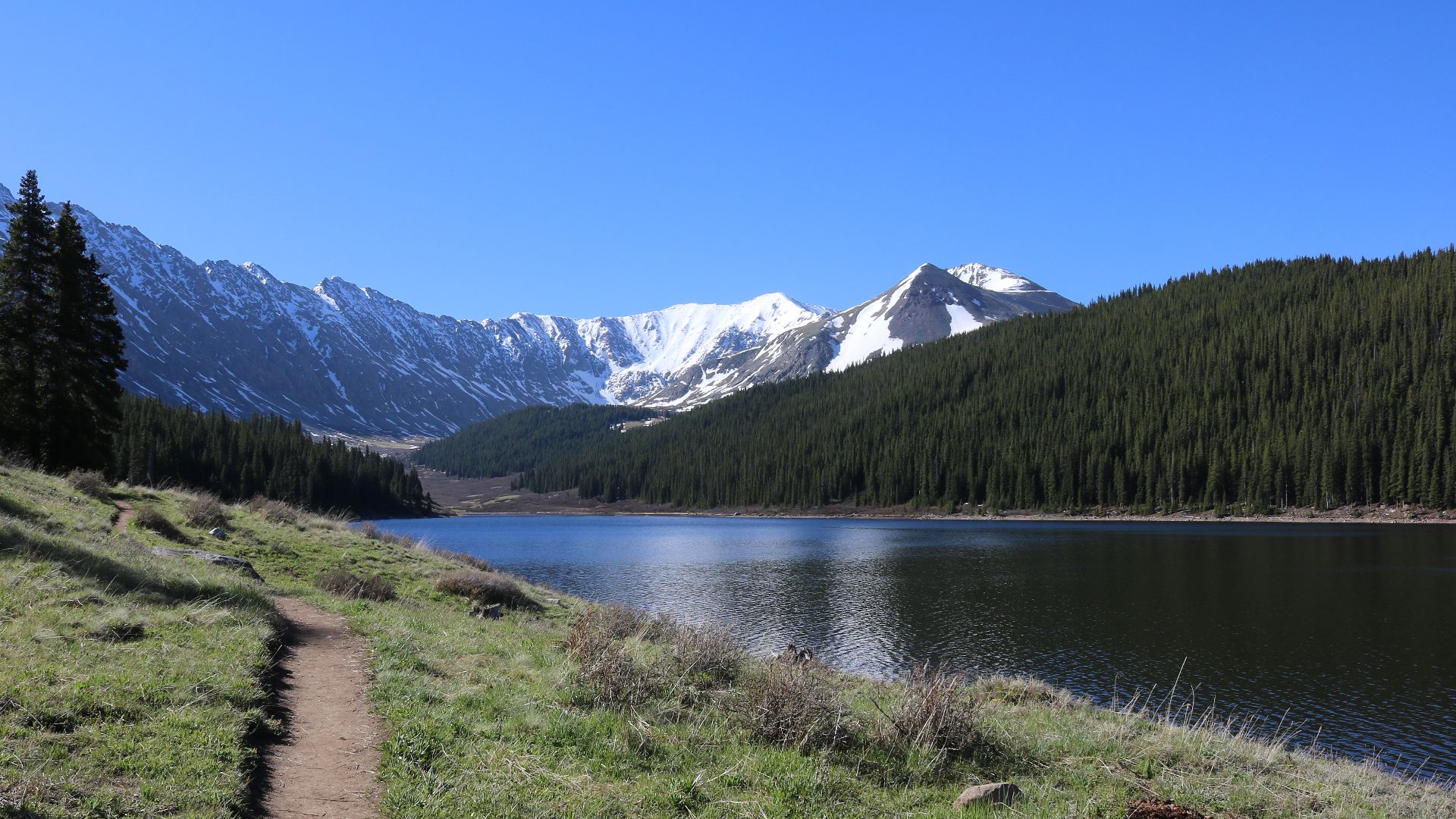 File:Hiking trail at Clinton Gulch Dam Reservoir.JPG