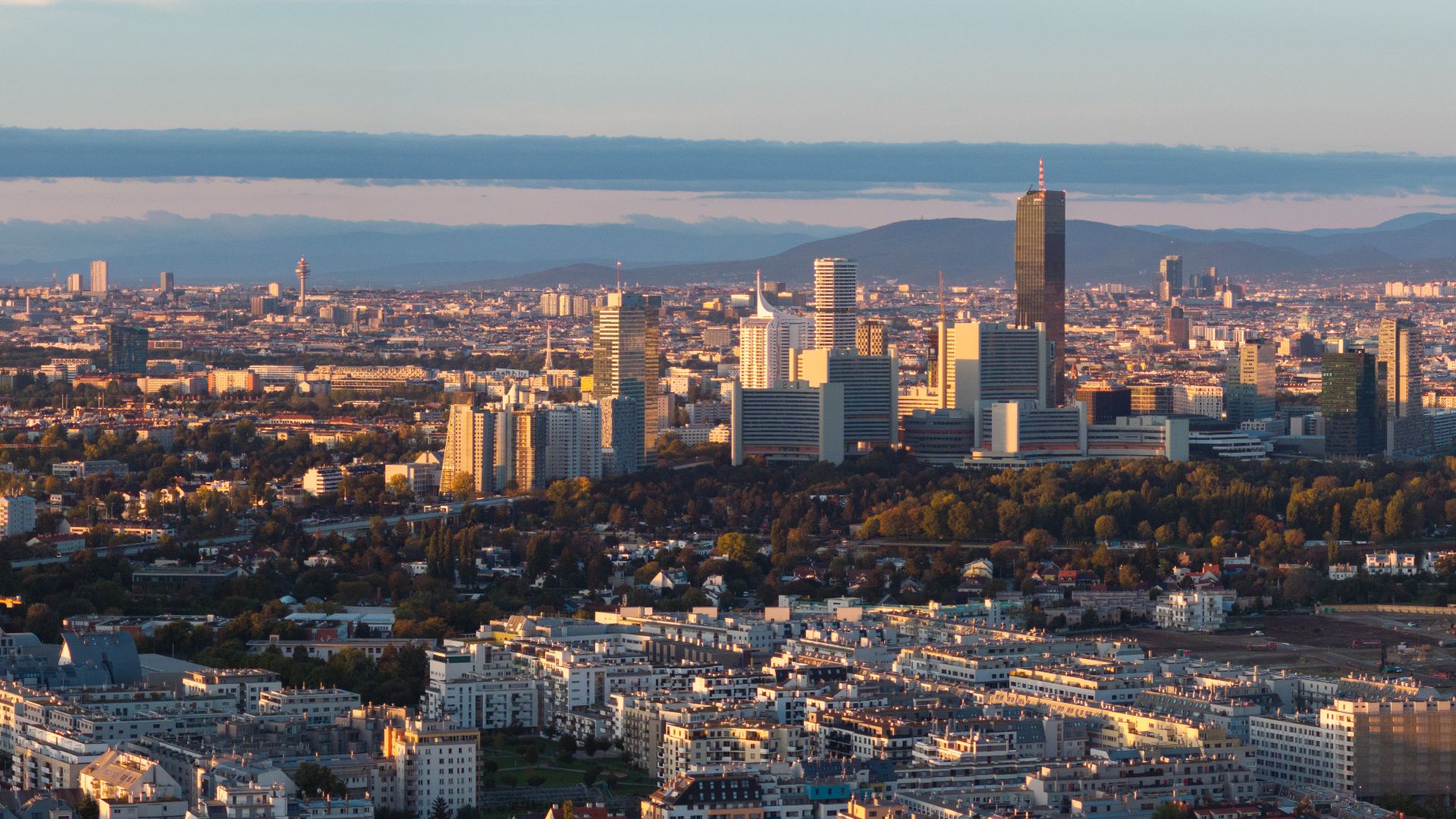 File:Vienna Austria Skyline Aerial, October 2024.jpg