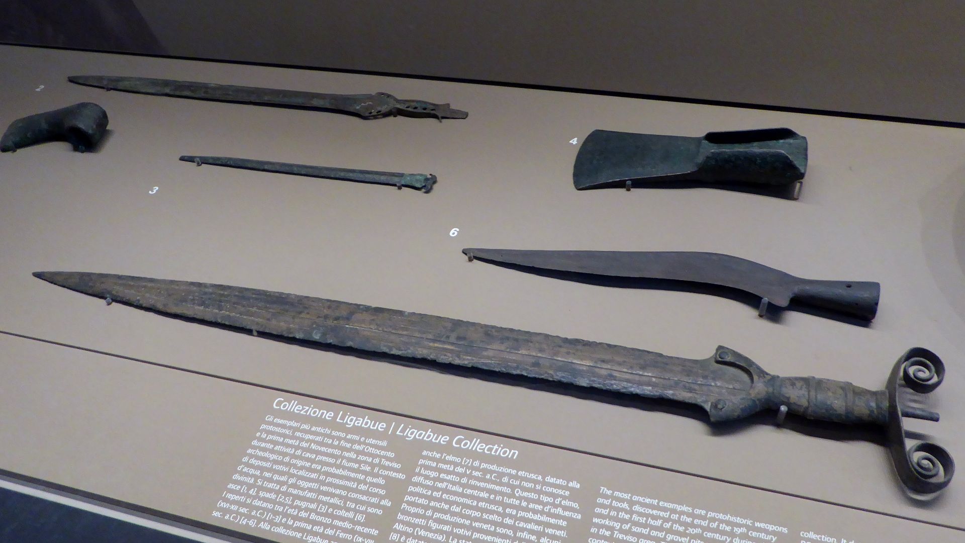 File:Iron Age tools and weapons from the River Sile.JPG
