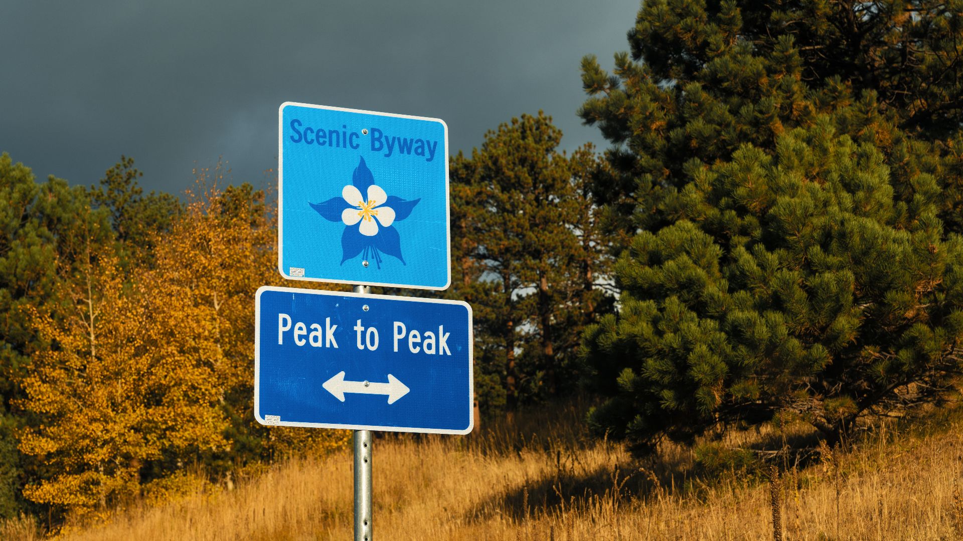 File:Peak to Peak Scenic Byway - Colorado Fall Colors Drive in Autumn (31056078128).jpg