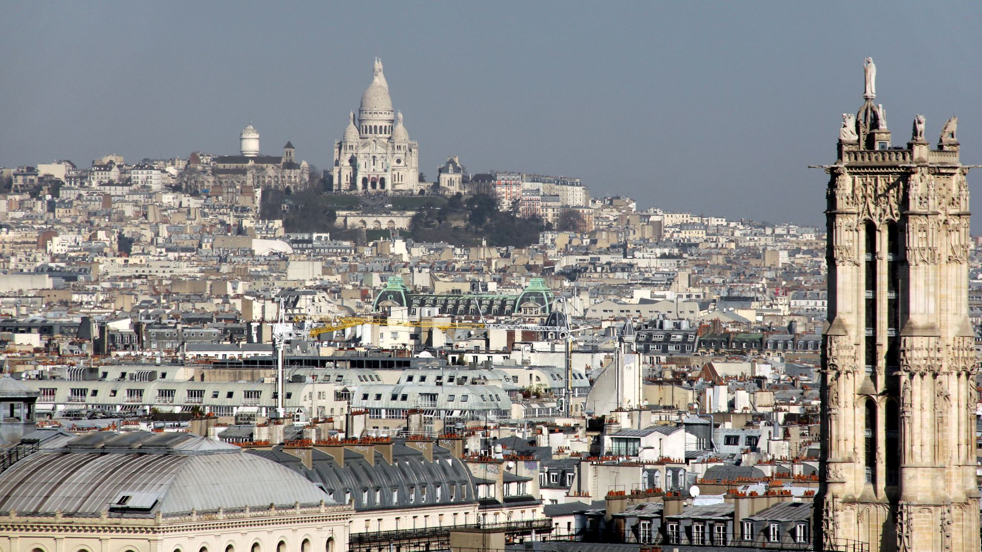 File:Montmartre and Tour Saint-Jacques from Notre-Dame, Paris 5 March 2015.jpg