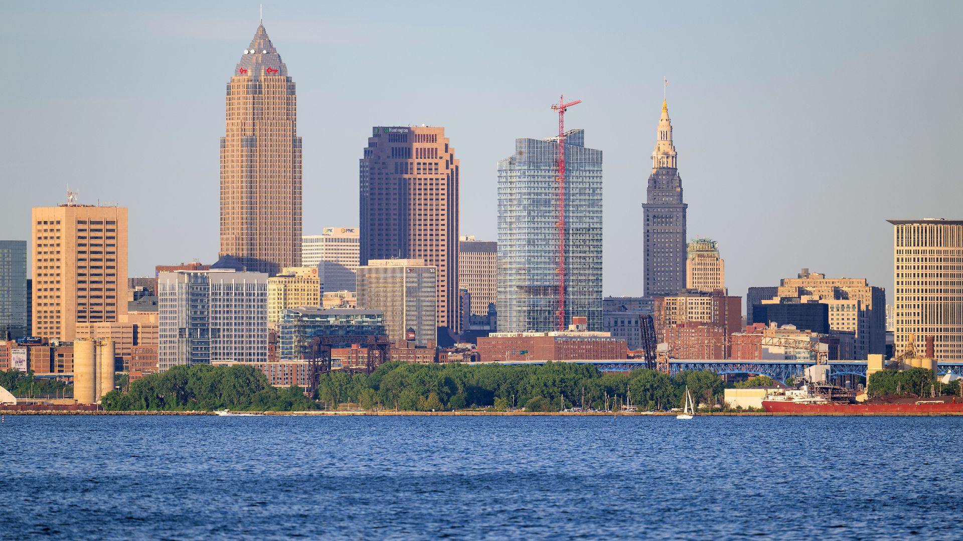 File:Cleveland skyline from Lakewood Park, June 2024.jpg
