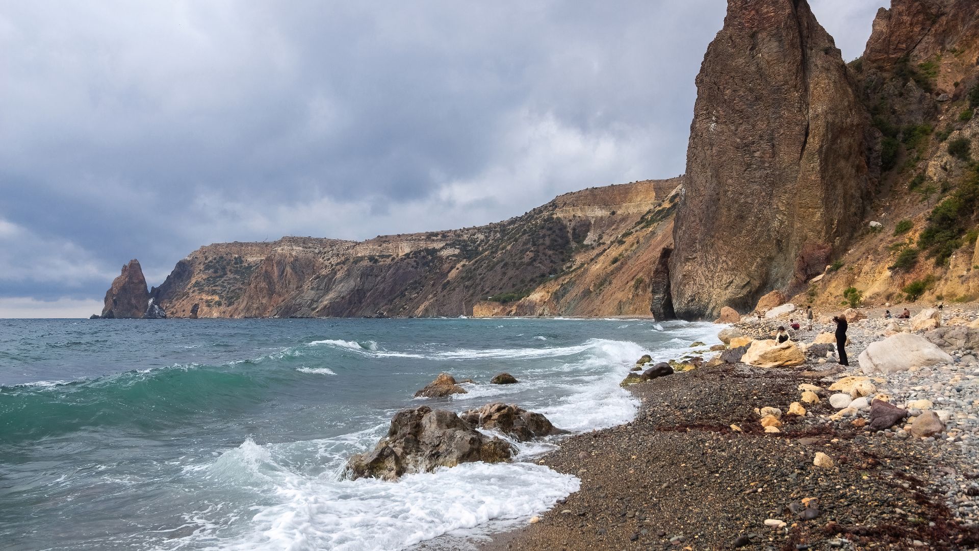 File:Beach of Cape Fiolent, Crimea.jpg