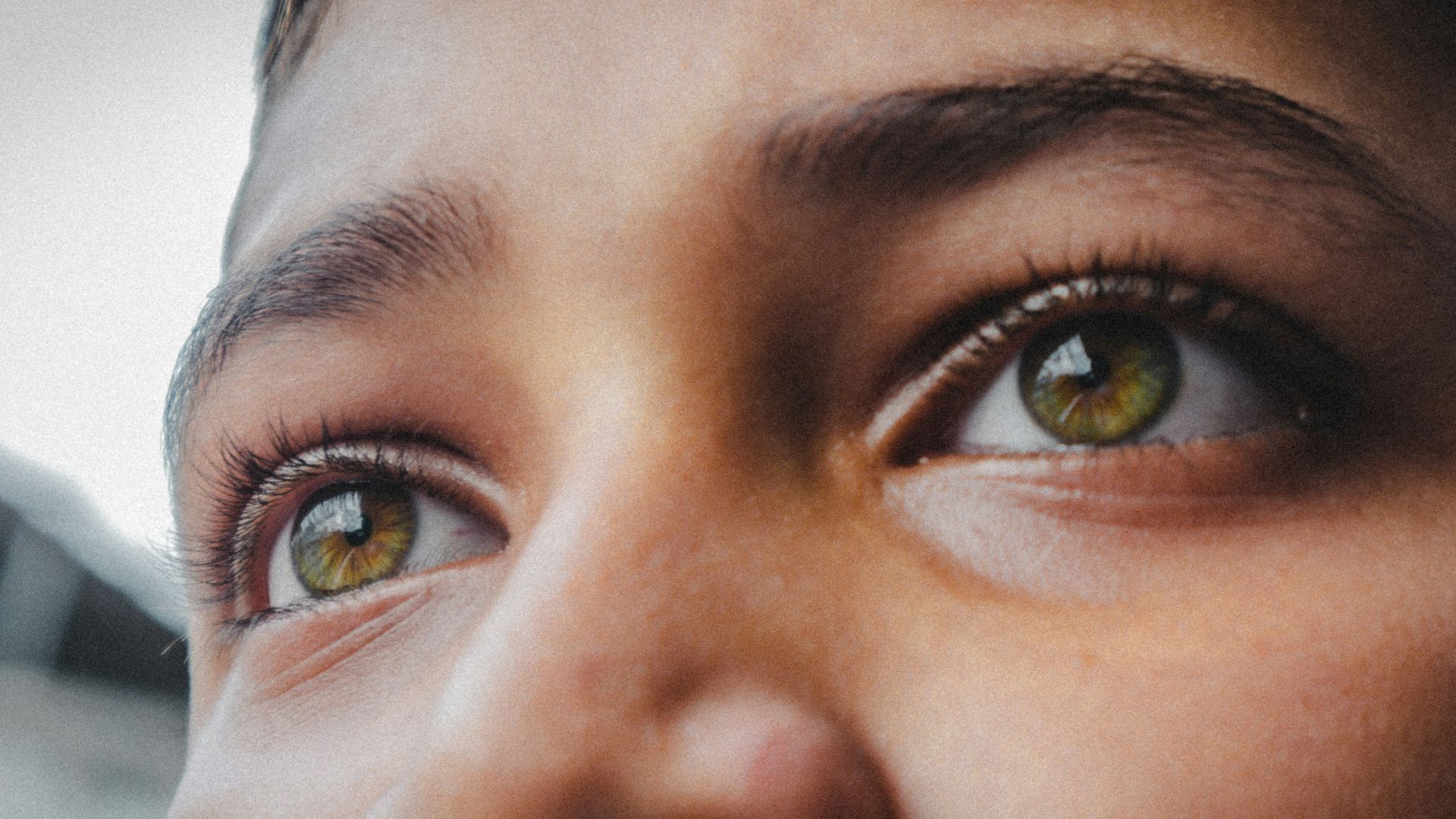 persons eyes and nose