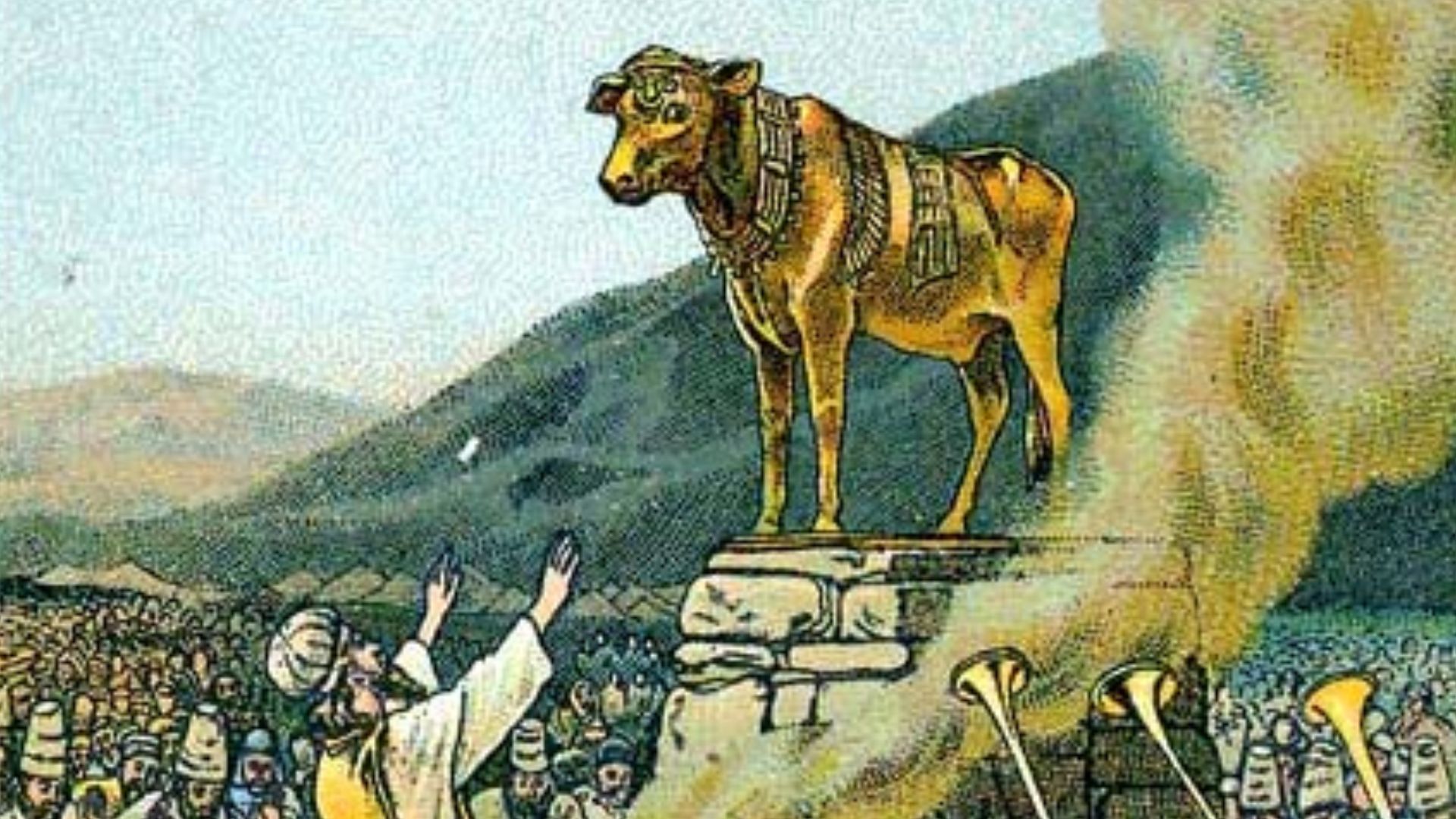 File:Worshiping the golden calf.jpg