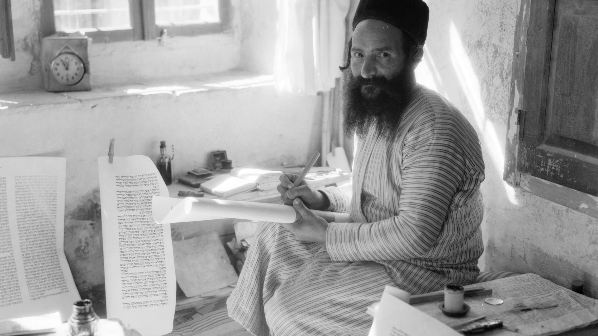 File:Jewish scribe writing the Torah.jpg