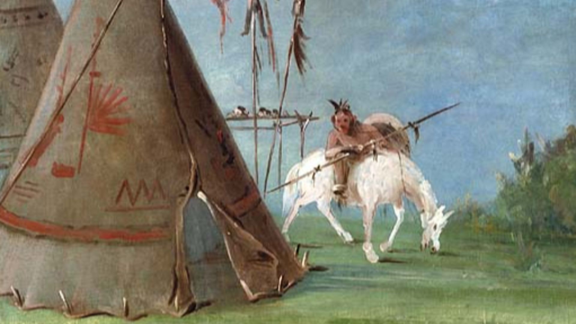 File:Catlin -- Comanche warrior and tipi.jpg