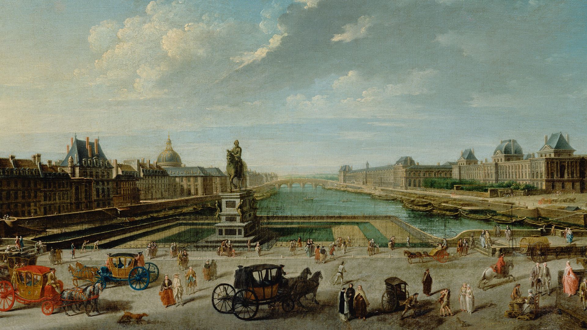 File:Nicolas-Jean-Baptiste Raguenet, A View of Paris from the Pont Neuf - Getty Museum.jpg