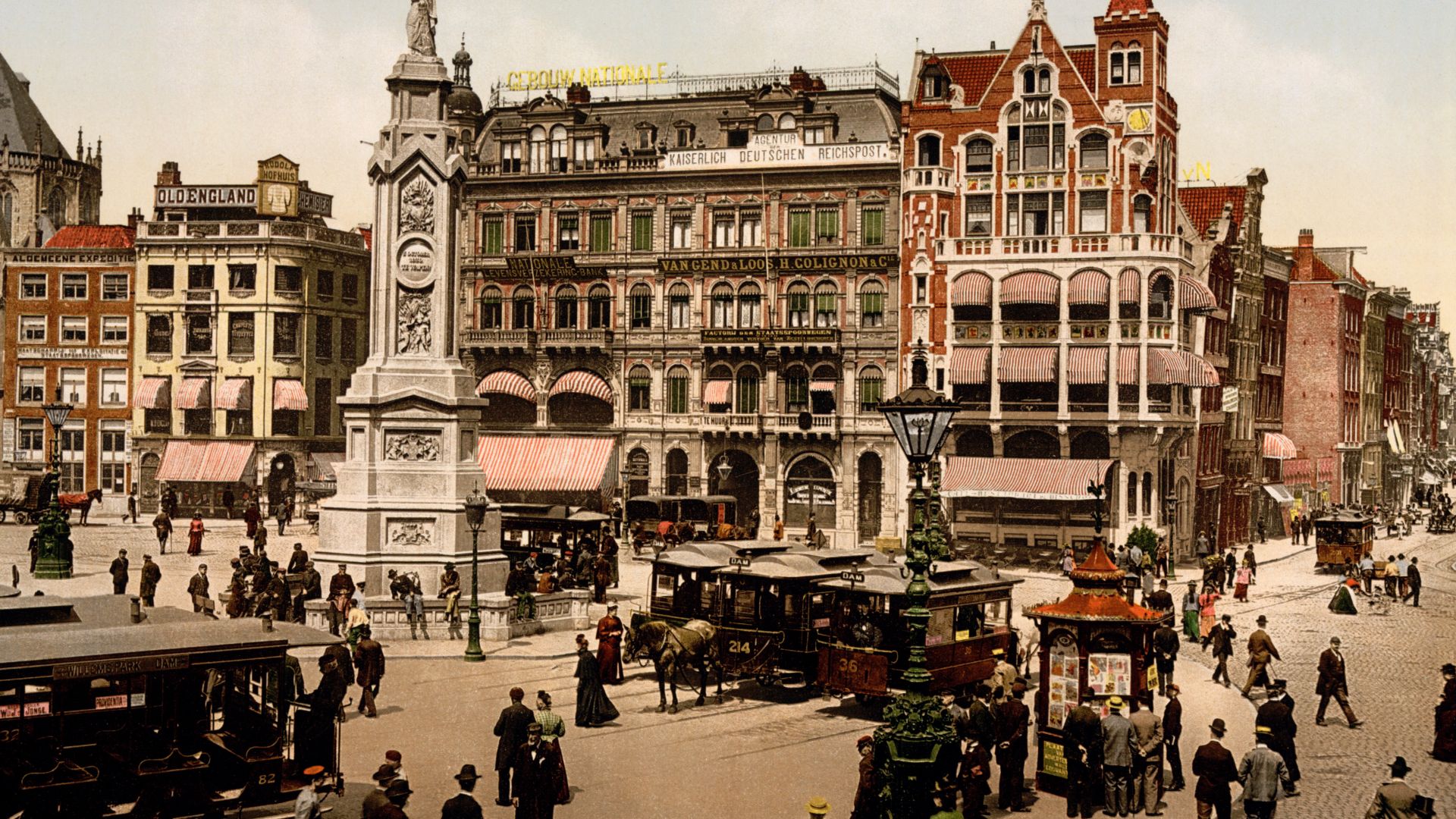 File:Dam square, Amsterdam, North Holland, the Netherlands, 1890s.jpg