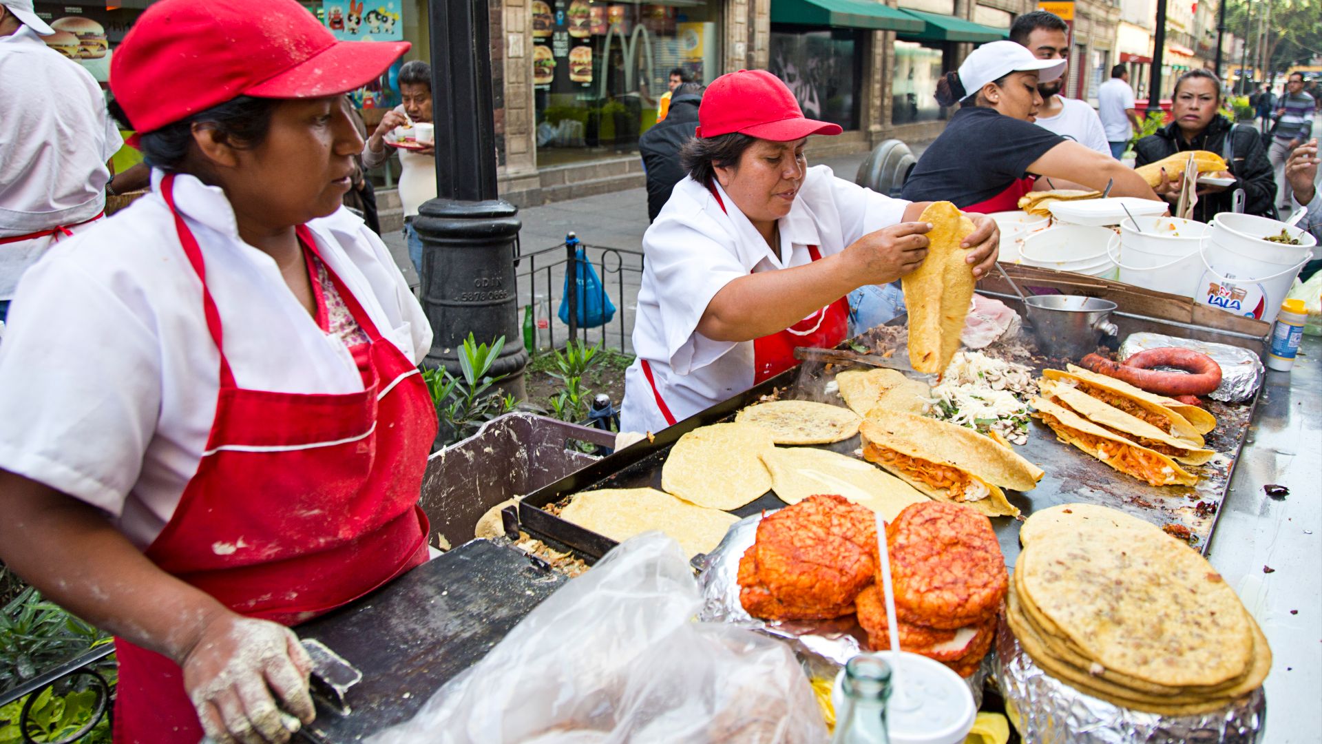 File:Street taco stall in Mexico City.jpg