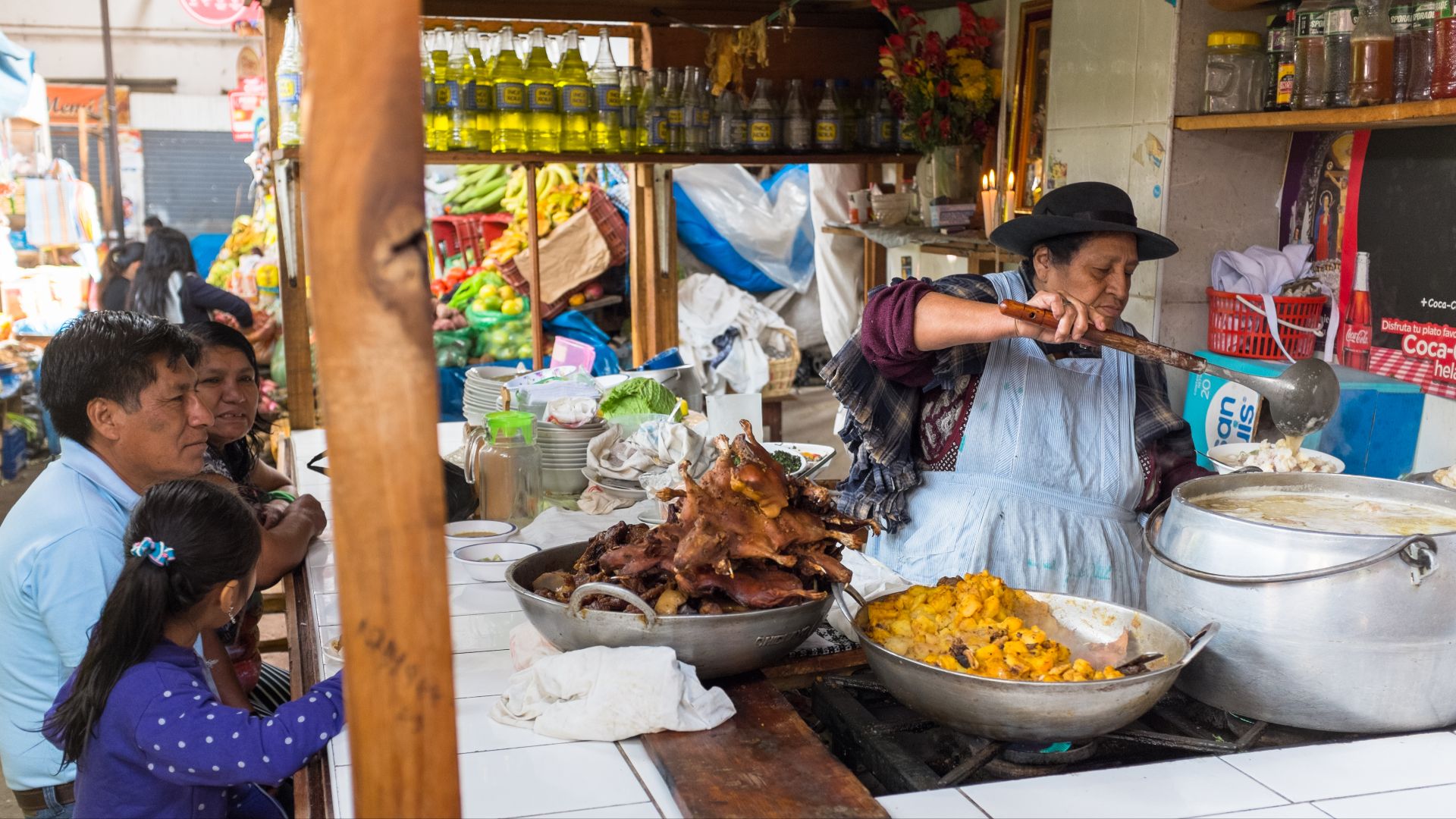 File:Food Market at Cajamarca, Peru.jpg