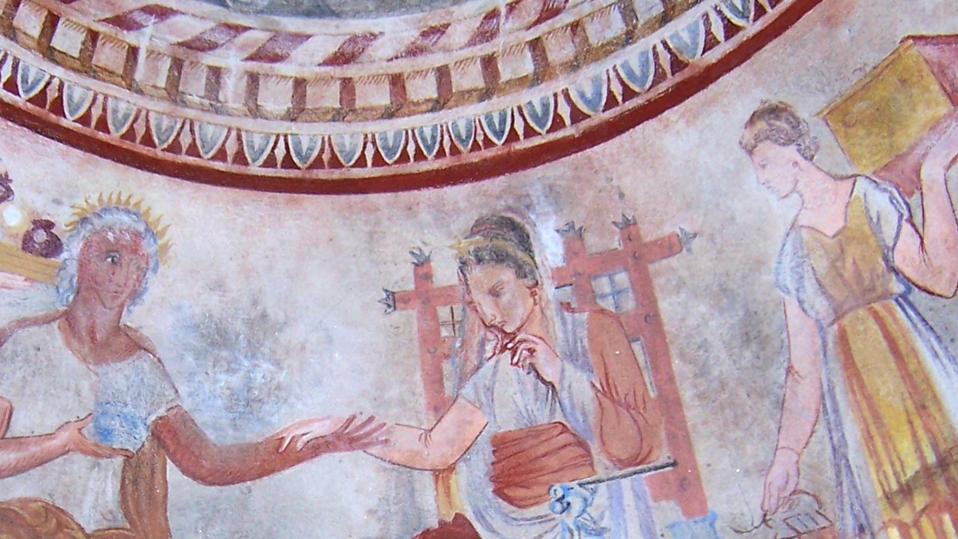 File:Reproduction of Thracian tomb 1.jpg