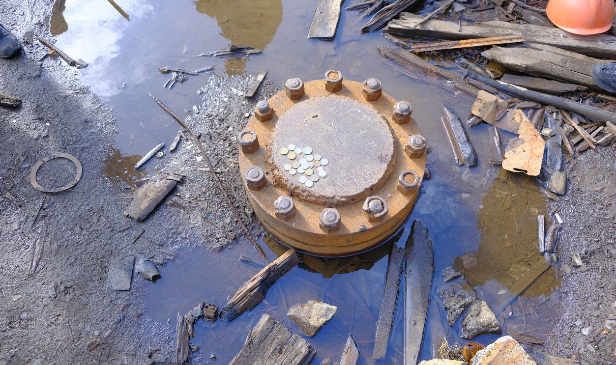 Kola ultra-deep borehole, ruins near the town of Zapolyarny, Pechengsky district, Murmansk region