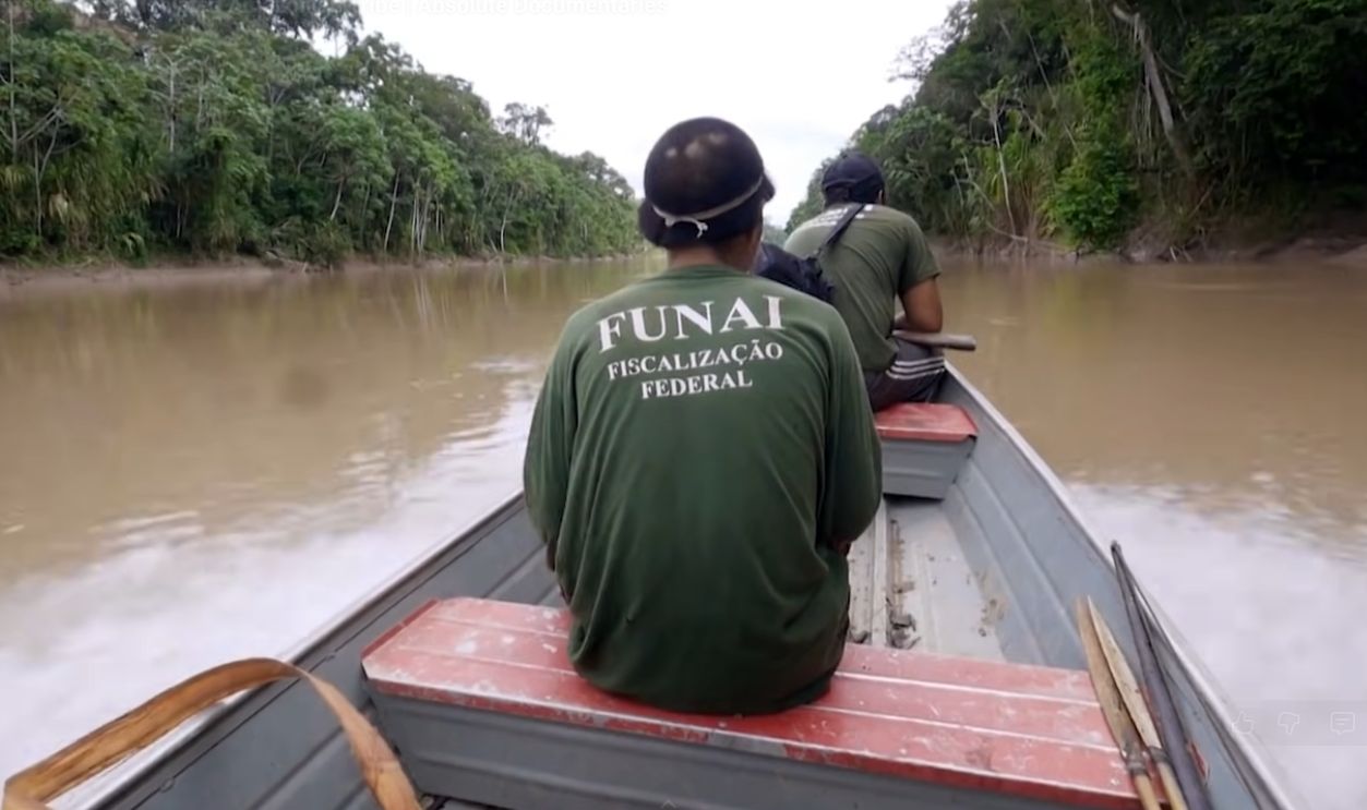 Screenshot from First Contact with An Isolated Amazonian Tribe (Absolute Documentaries, 2020)