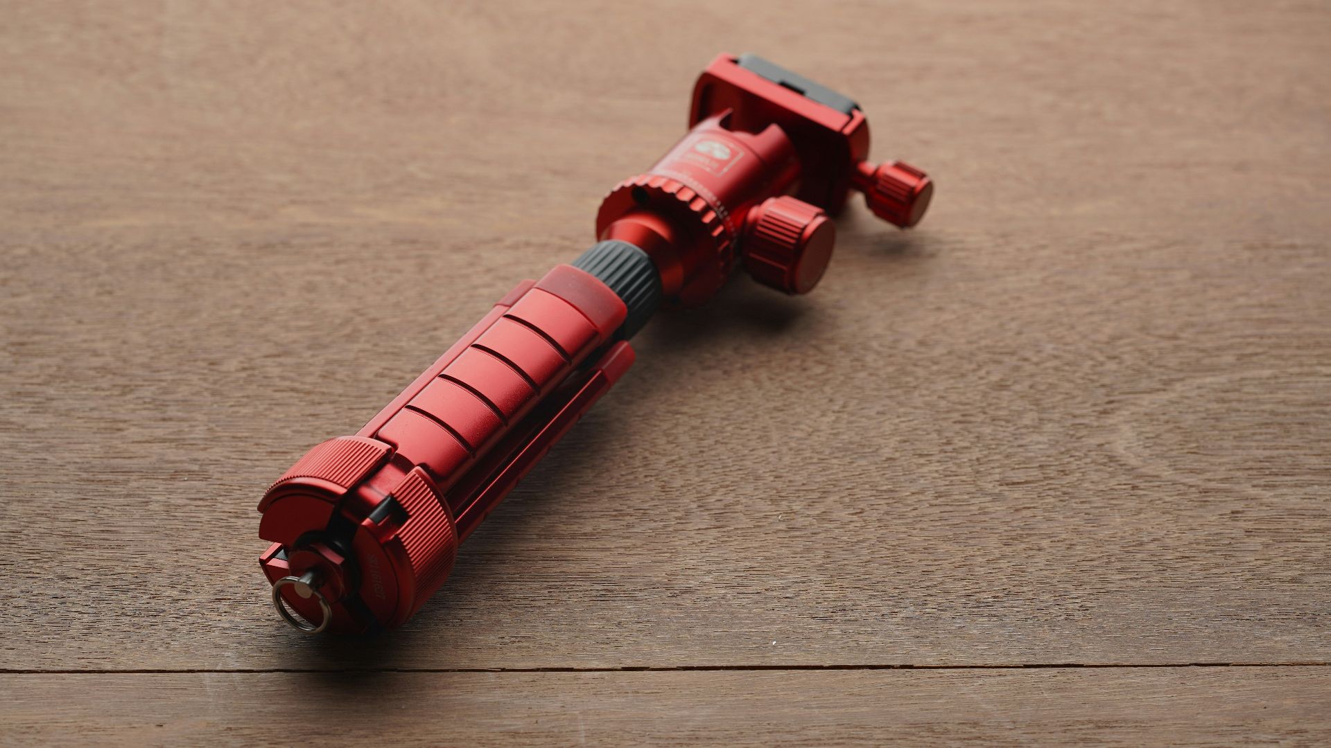 red and black plastic toy