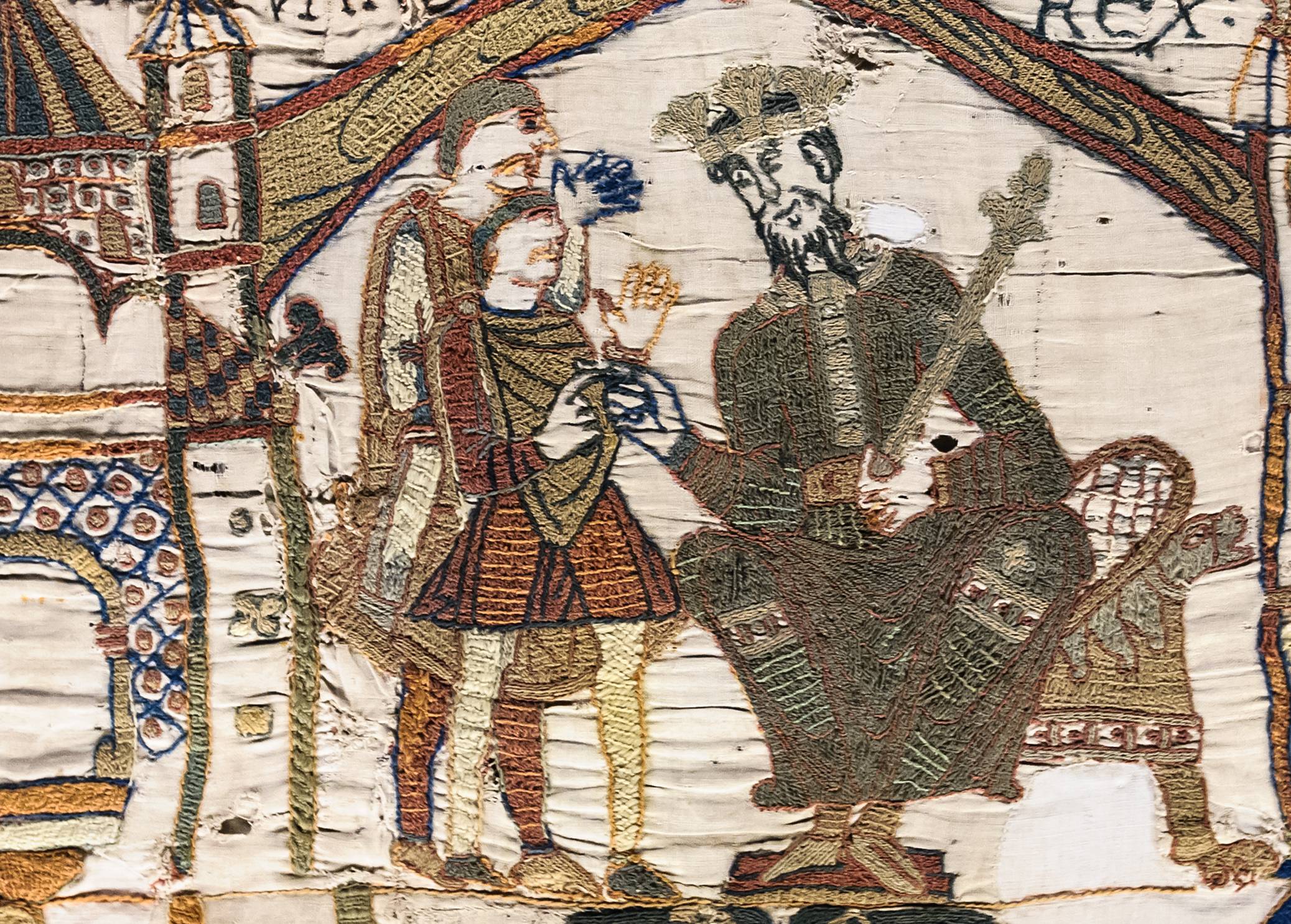 Edward the Confessor, enthroned,