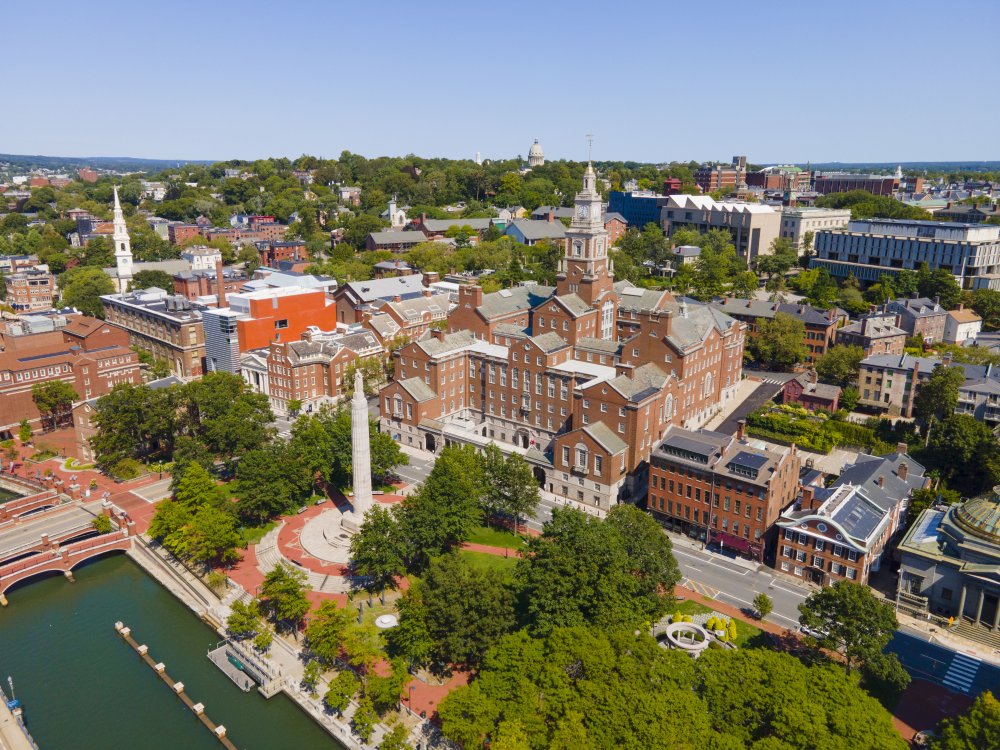 The image showcases a Vibrant urban scene of Providence, Rhode Island