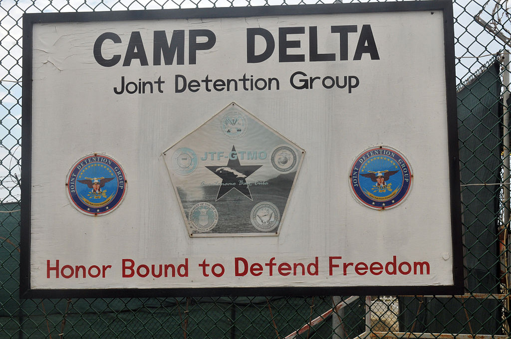 Outside entry point of Camp Delta Detention Facility Guantanamo Bay