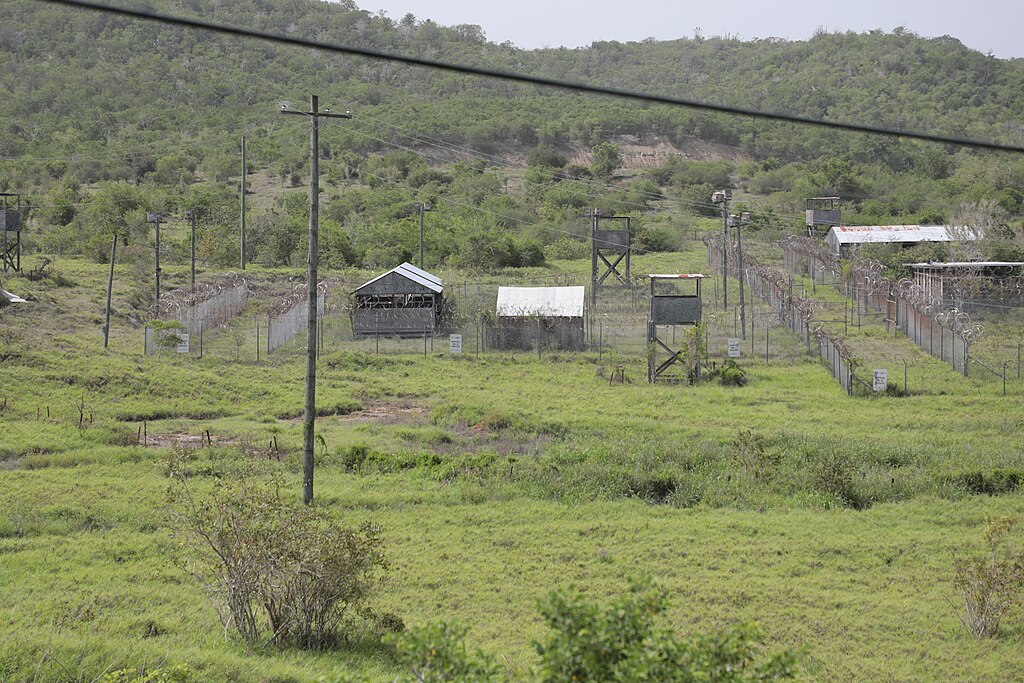 Camp X-Ray at Guantanamo Bay Naval Base Cuba on Aug. 31, 2021