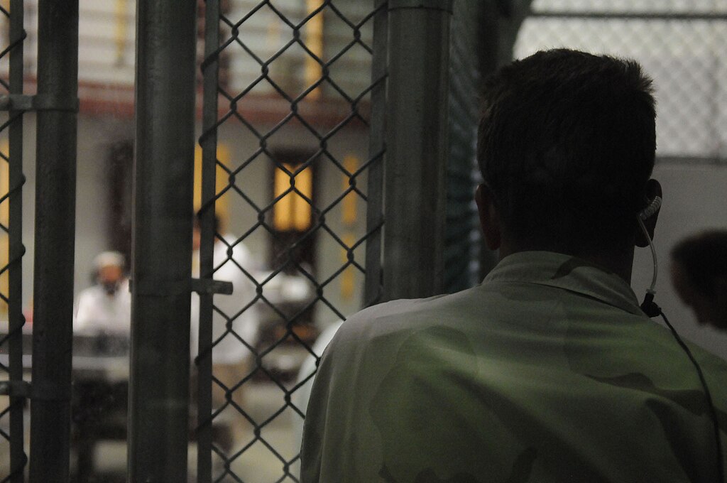 A Sailor assigned to the Navy Expeditionary in Camp 6 at Joint Task Force Guantanamo