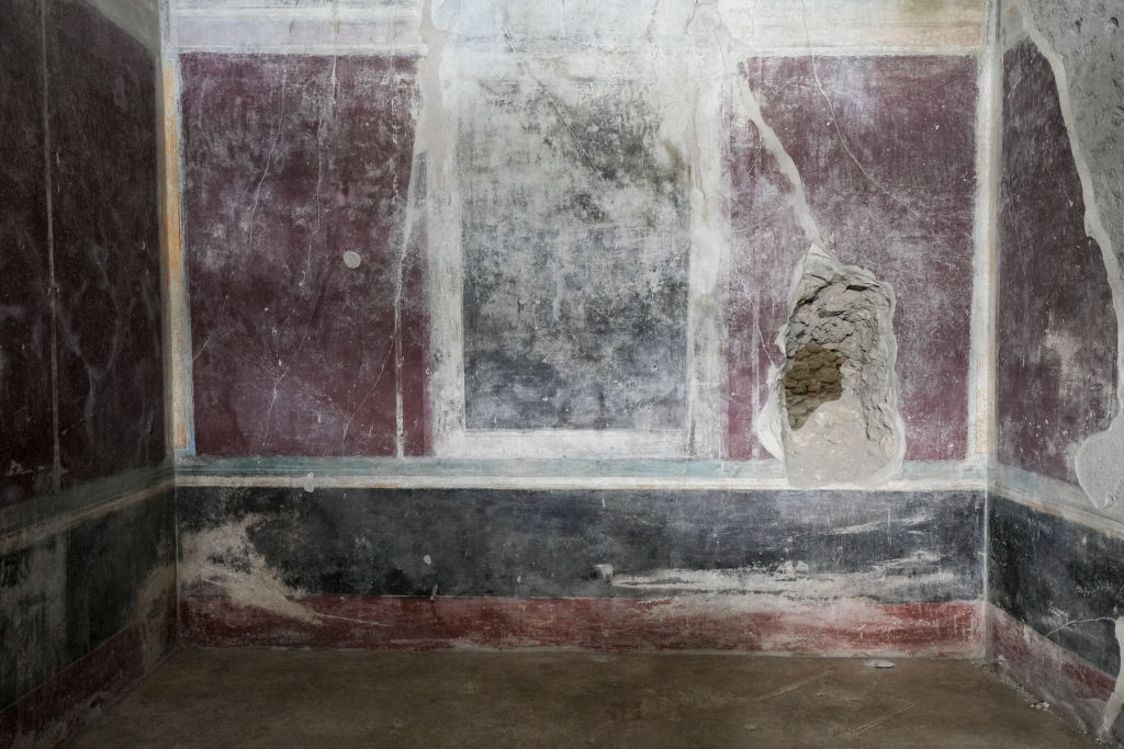 A view of the large bath complex, inside a private house,... Ppmpeii