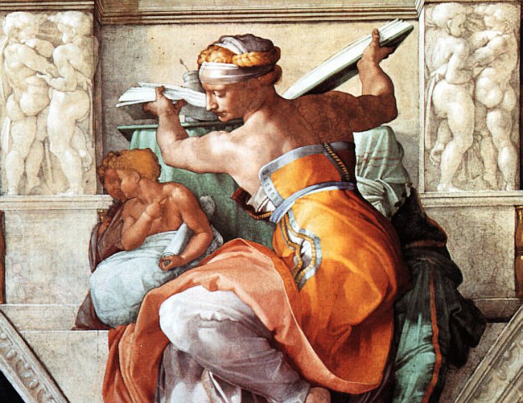 The Libyan Sibyl - Part of Sistine Chapel ceiling