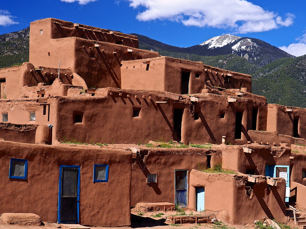 Taos Pueblo, Taos New Mexico United States during the day