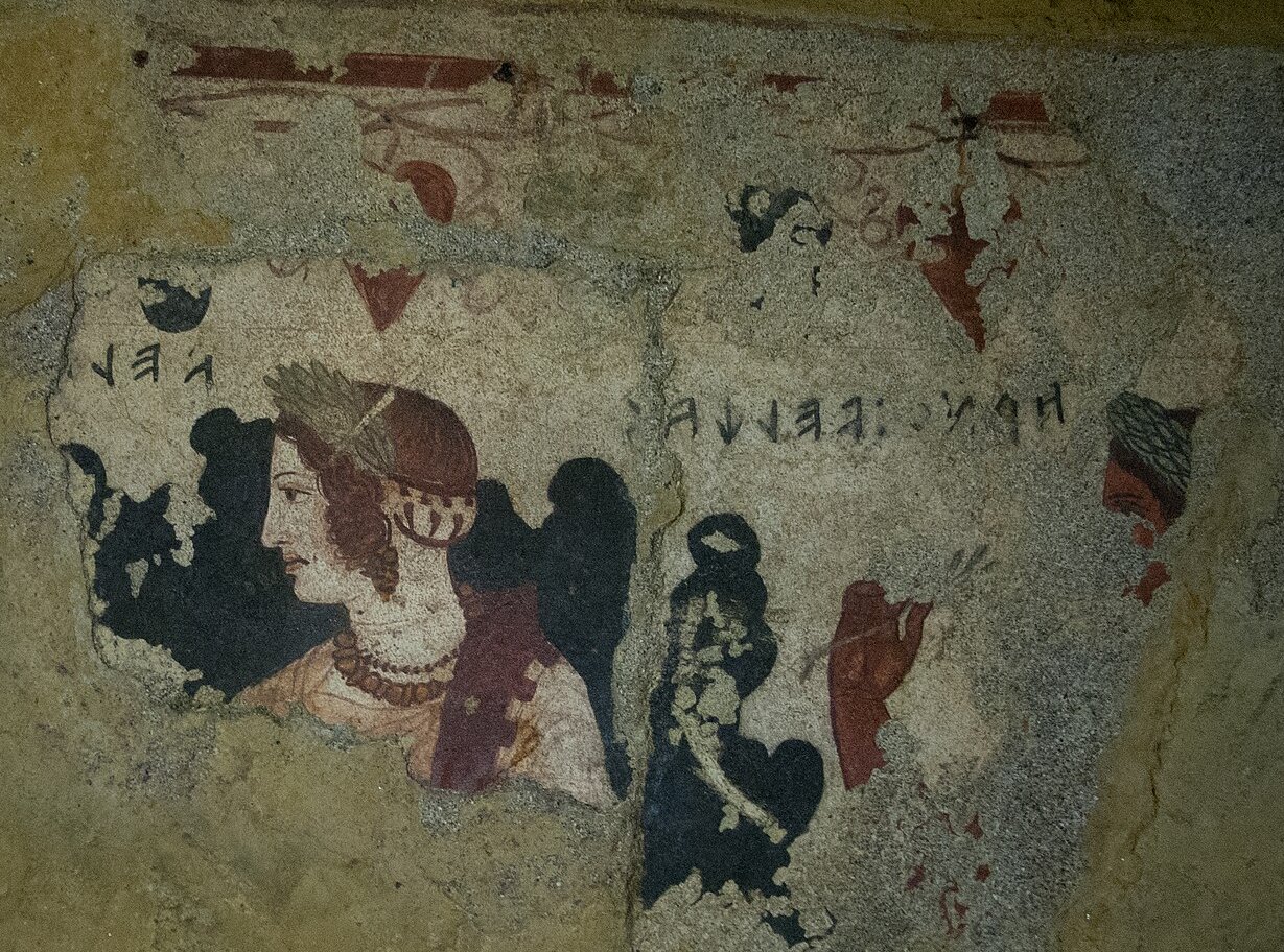 Fresco of Velia Velχa, Tomb of Orcus I
